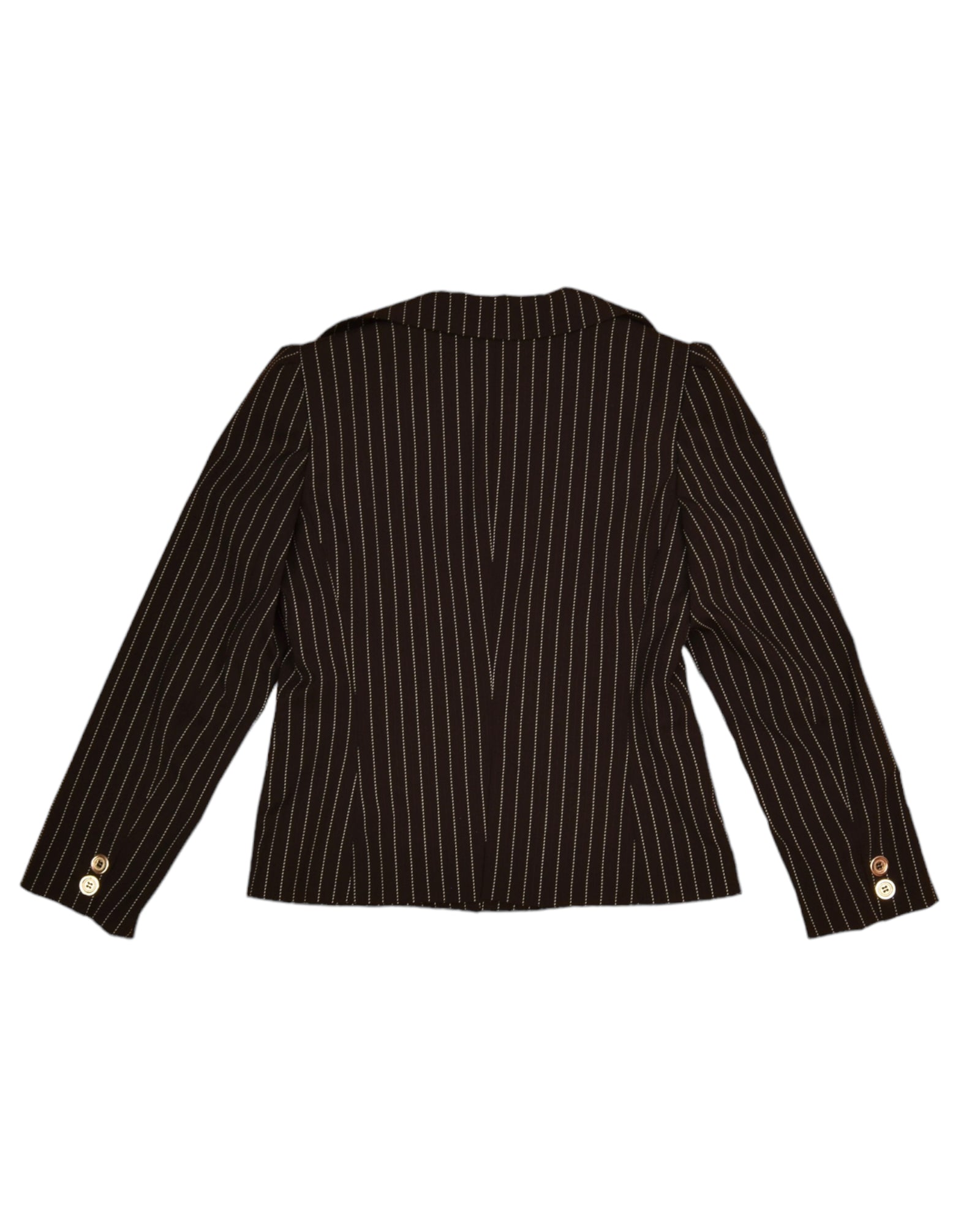 Y2K 2000's RoccoBarocco Blazer Made in Italy Black With White Stripes