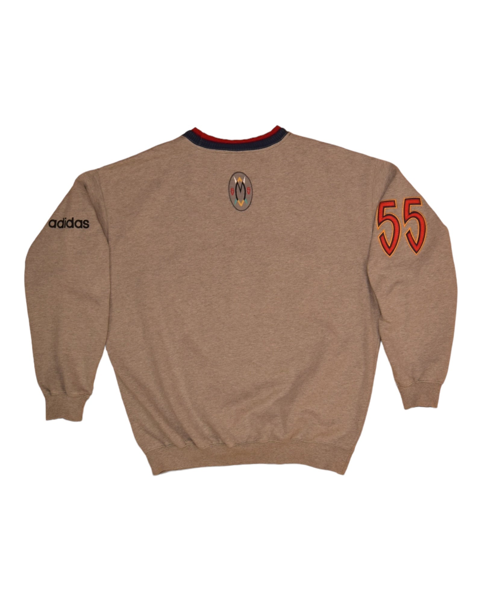 Vintage 90's Adidas Dikembe Mutombo Sweatshirt Crewneck Size XL Grey 55