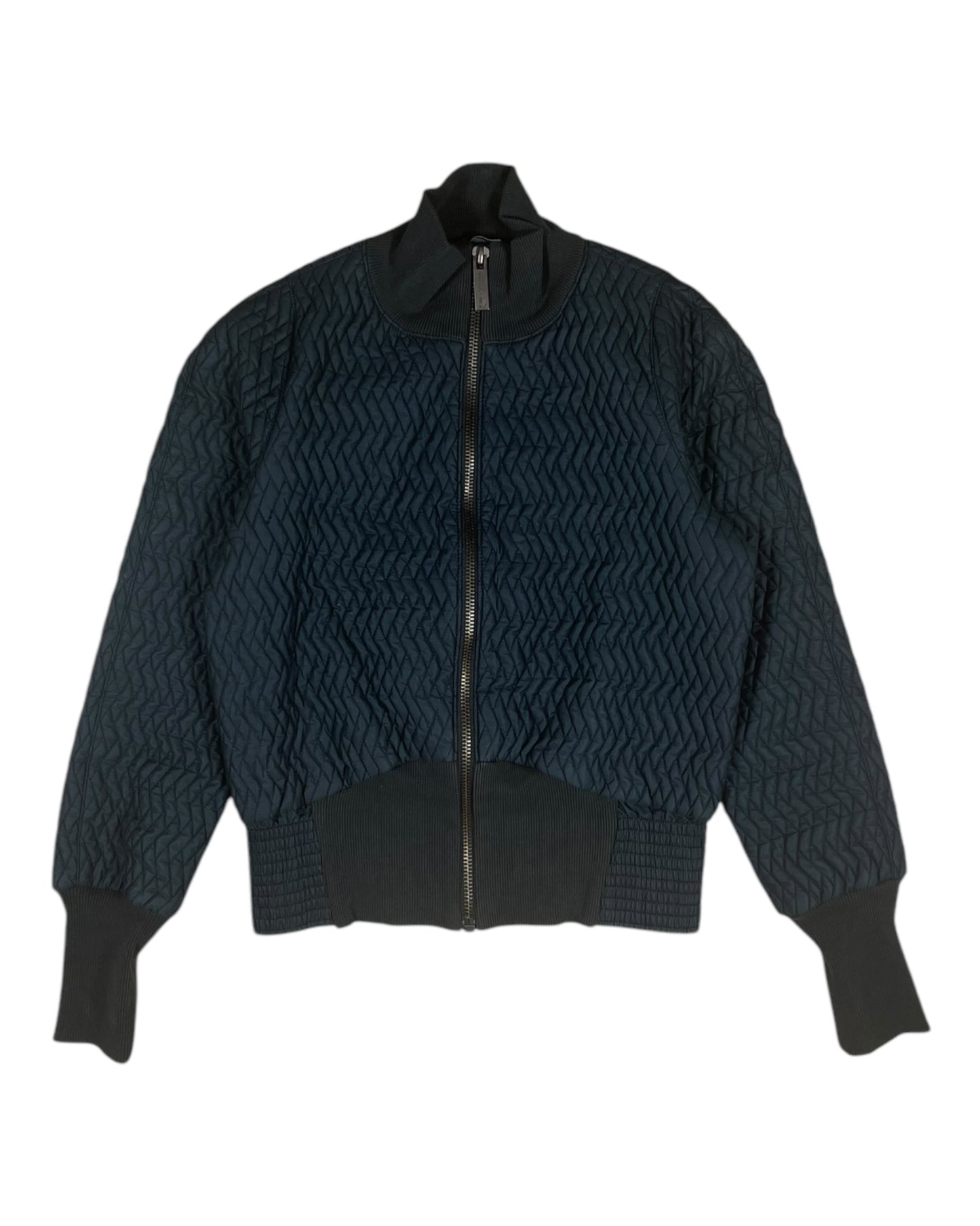Puma X Alexander McQueen Quilted Bomber Jacket Size M Dark Navy Women