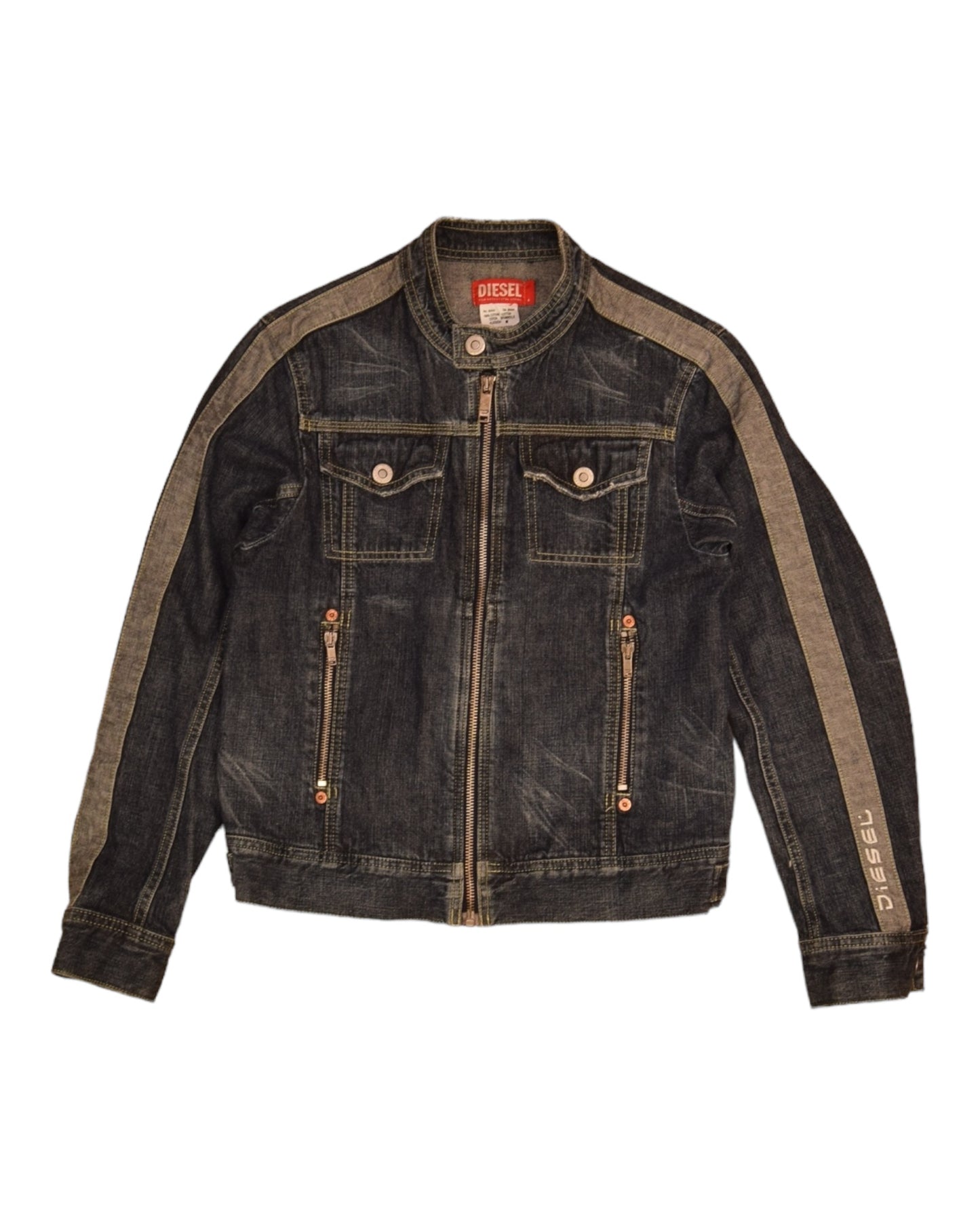 Y2K Diesel Denim Slim Fit Jacket With Zipper Size M