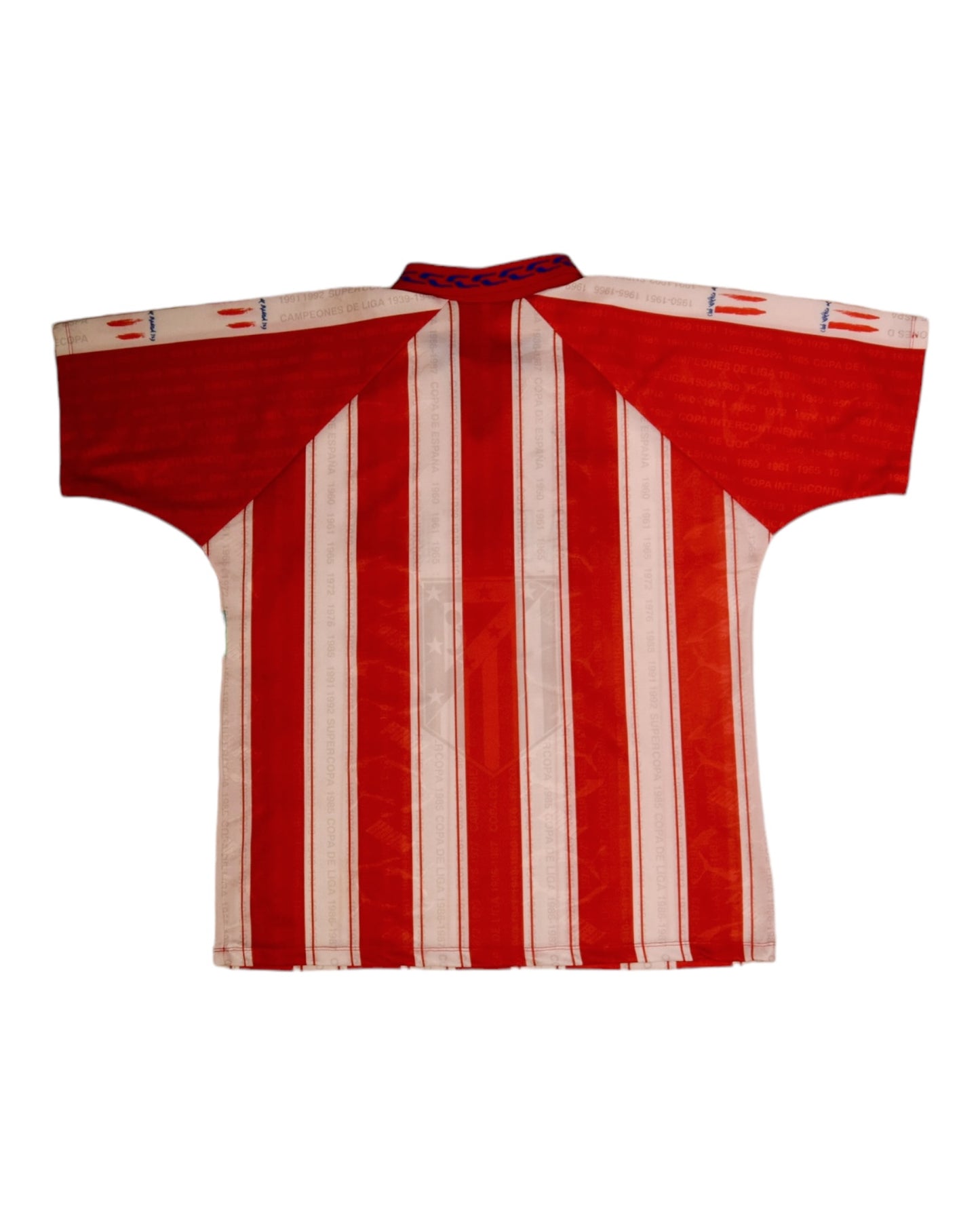 Vintage Atletico Madrid Puma 1995 - 1996 Home Football Shirt Size XL Red White Marbella