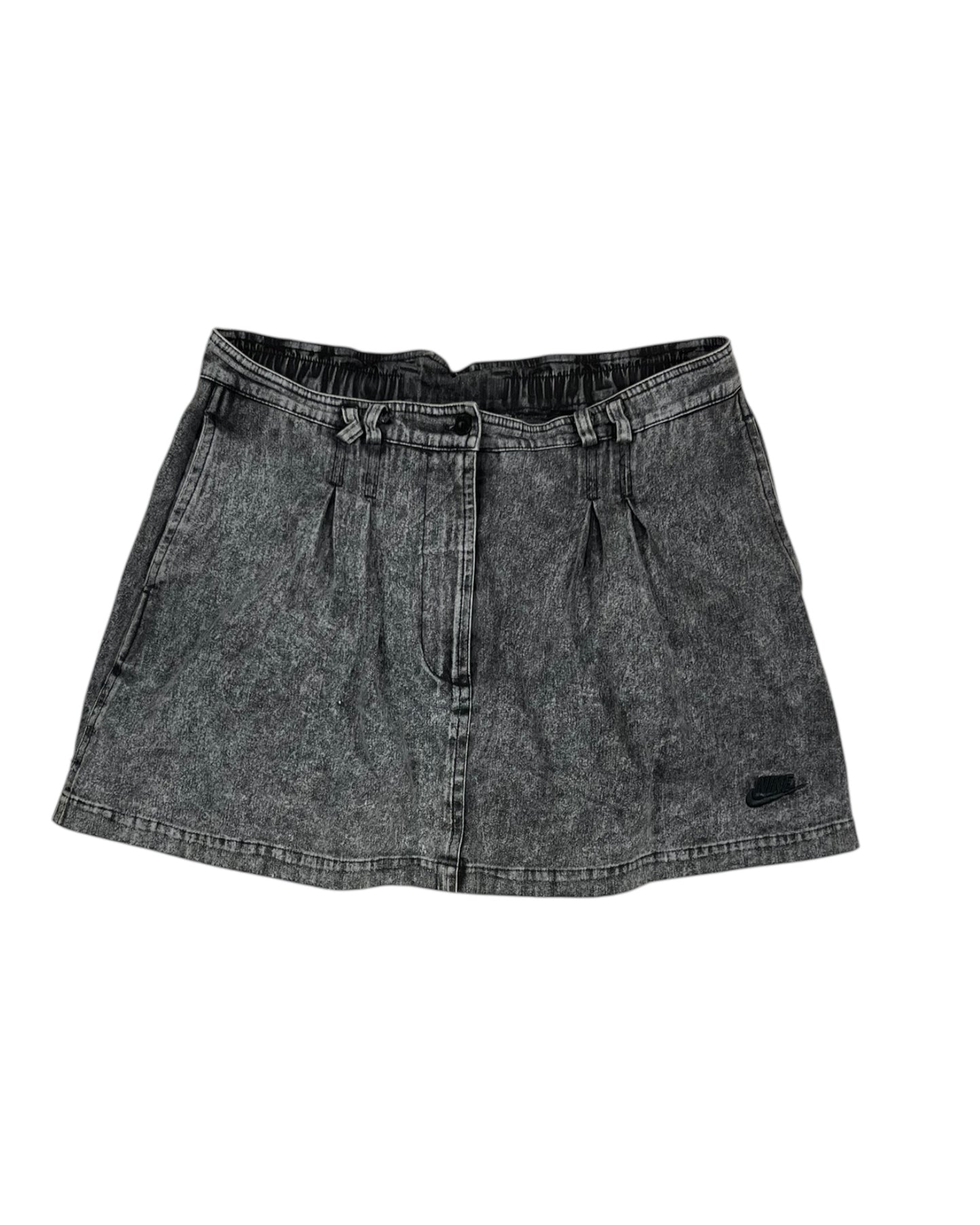 Vintage 90's Nike Challenge Court Tennis Pleated Skirt Size L Denim Acid Washed Andre Agassi