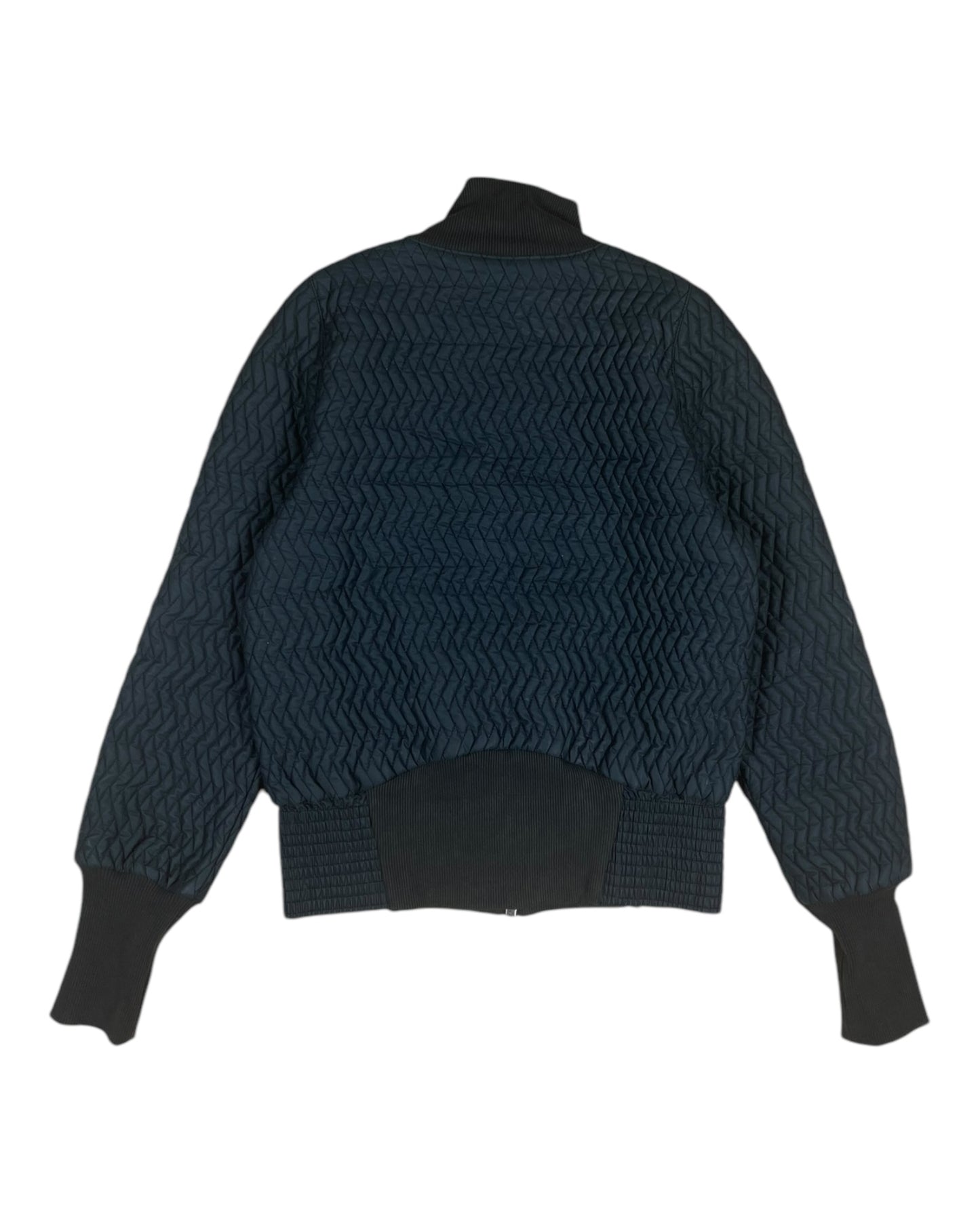 Puma X Alexander McQueen Quilted Bomber Jacket Size M Dark Navy Women