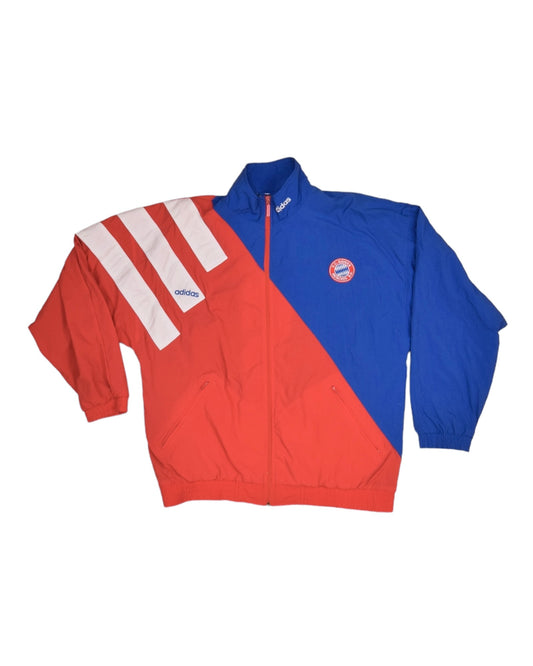Vintage Bayern München Adidas 1993-1995 Jacket / Shell Size L Red Blue White