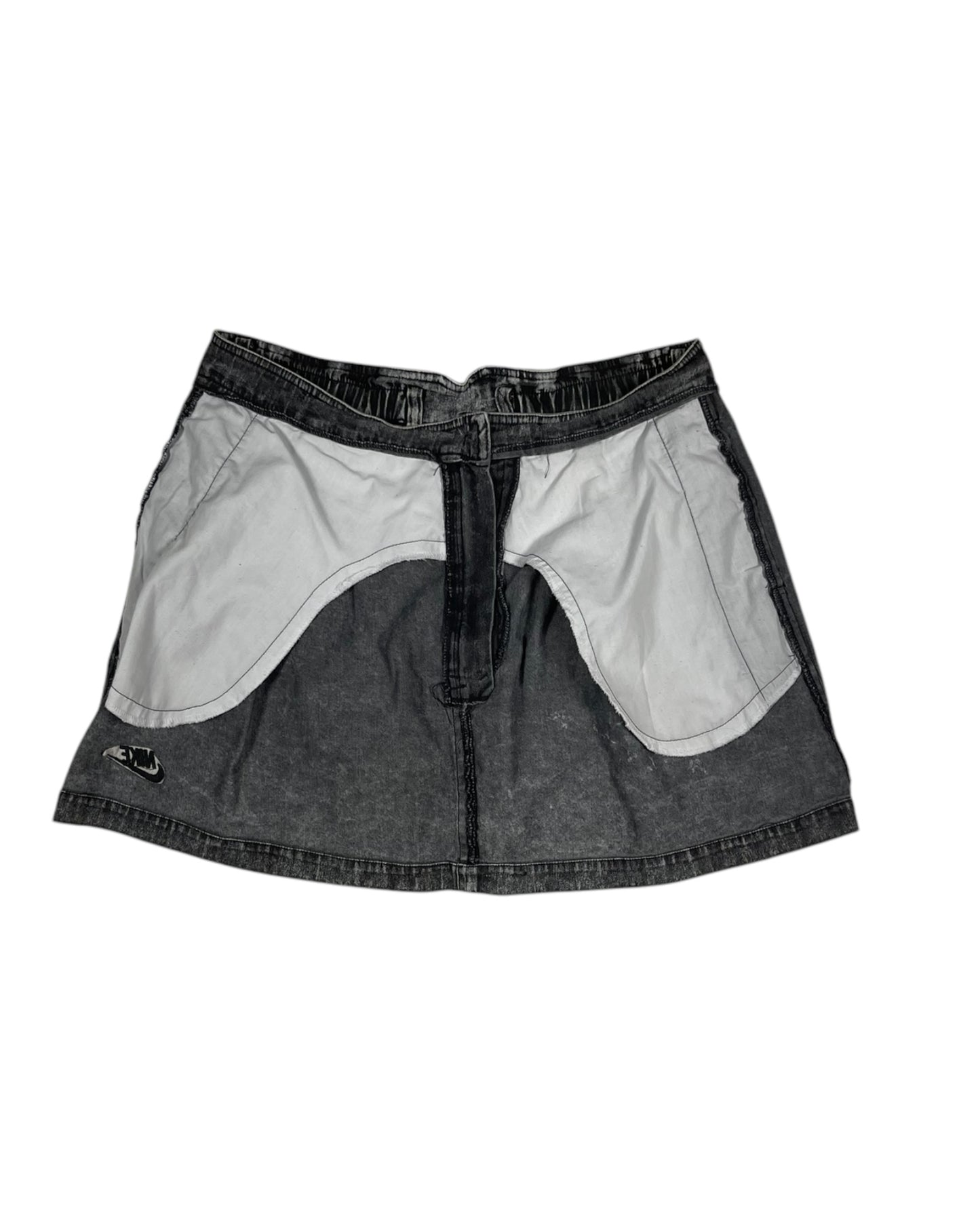 Vintage 90's Nike Challenge Court Tennis Pleated Skirt Size L Denim Acid Washed Andre Agassi