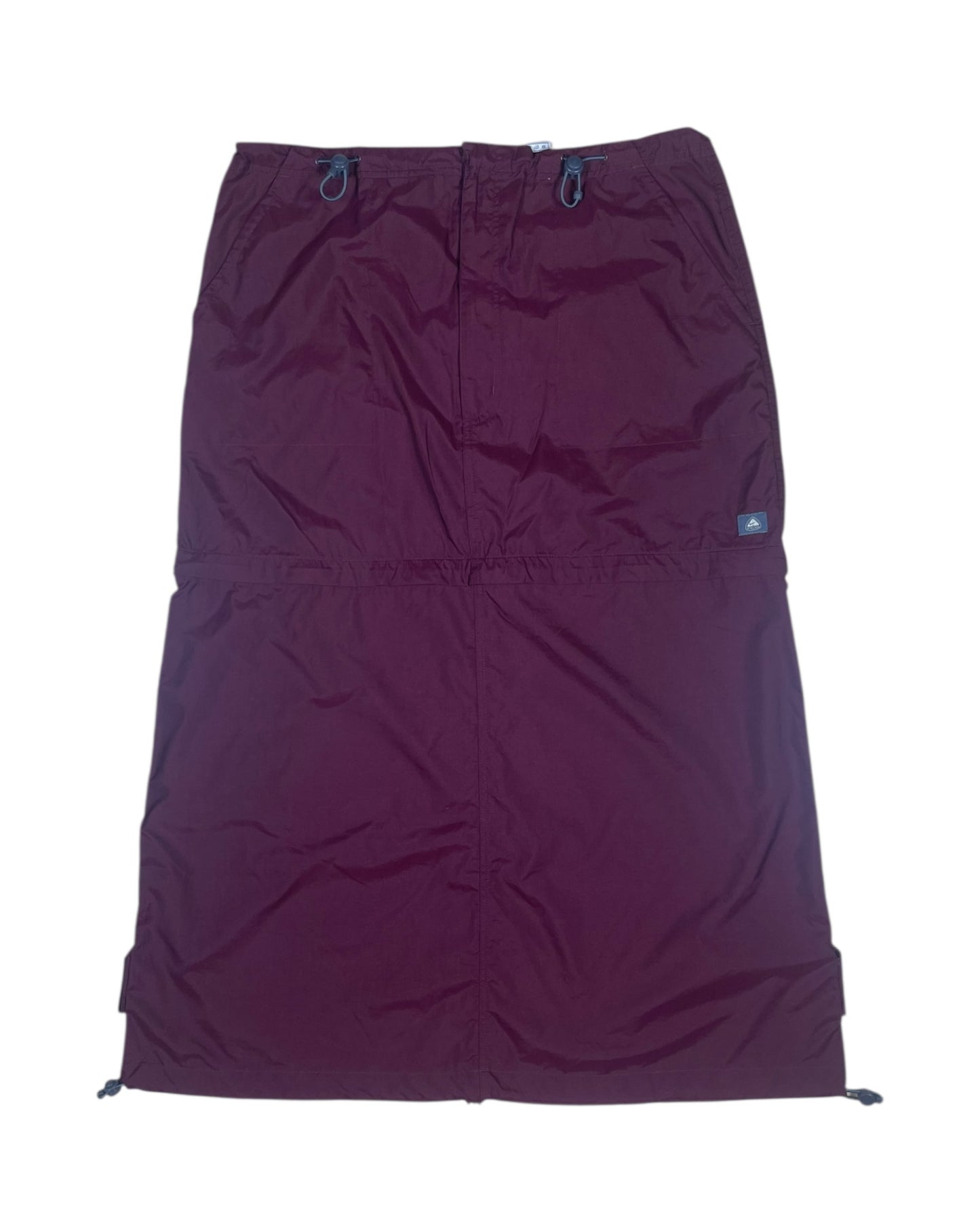 Y2K 2002 Nike ACG 2 in 1 Zip Off Trail Hiking Skirt With Adjustable Waistband Outdoor Technical Gorpcore Grey Bordeaux Size XL Bella Hadid Gray Hamlin