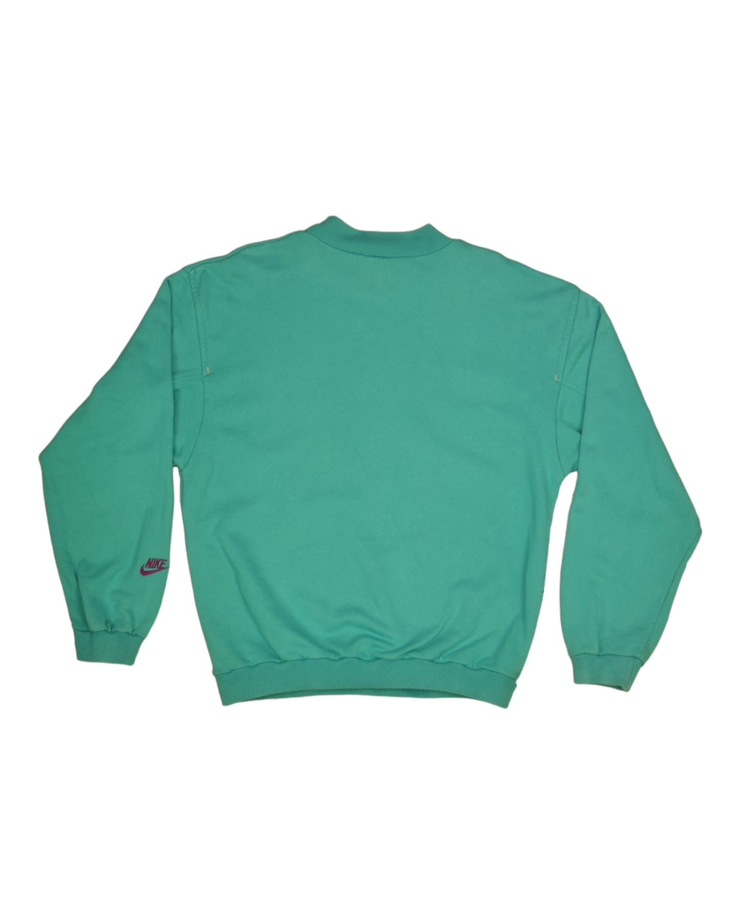 90's Vintage Nike Sweatshirt Crew Neck Green Abstract Size M L