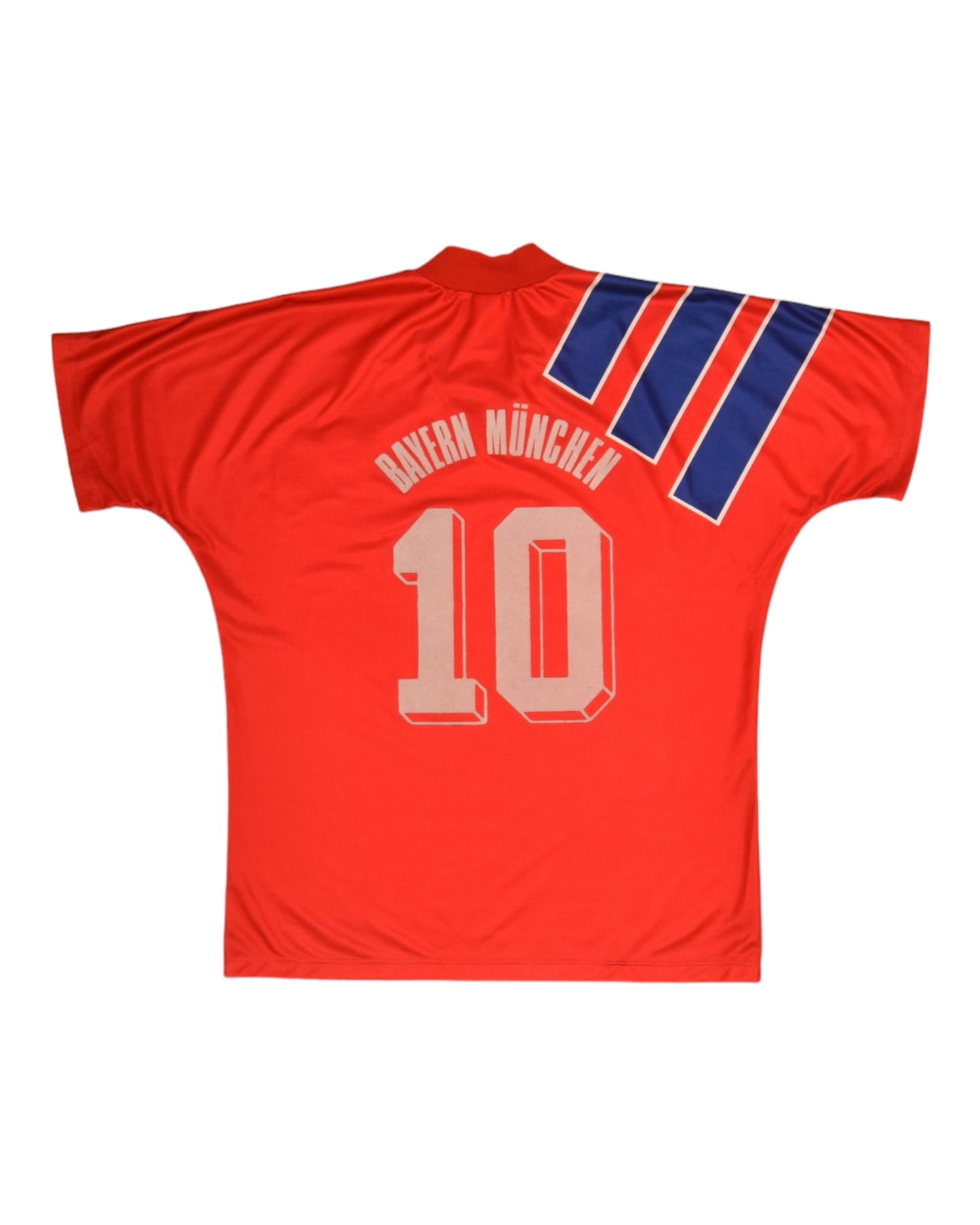 Bayern München Adidas Equipment 1991 - 1992 - 1993 Home Football Shirt No # 10 Red Blue Opel Size XL