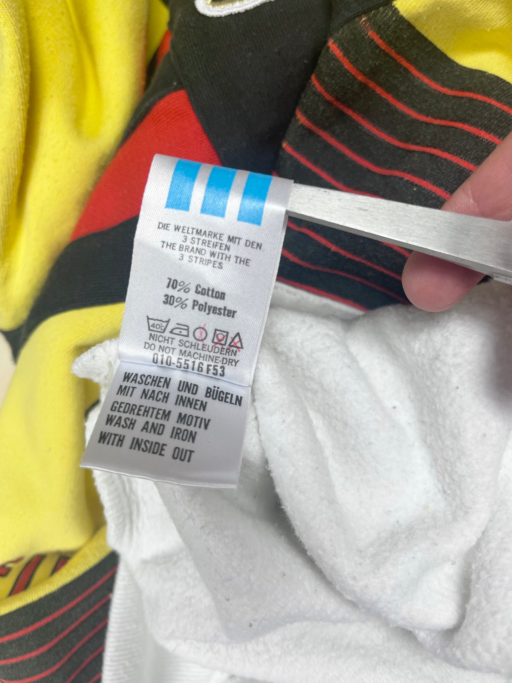 Rare Vintage 80's 90's Adidas Take Off Cyclone Flushin Cycling 948 USA Size S-M Black Yellow White