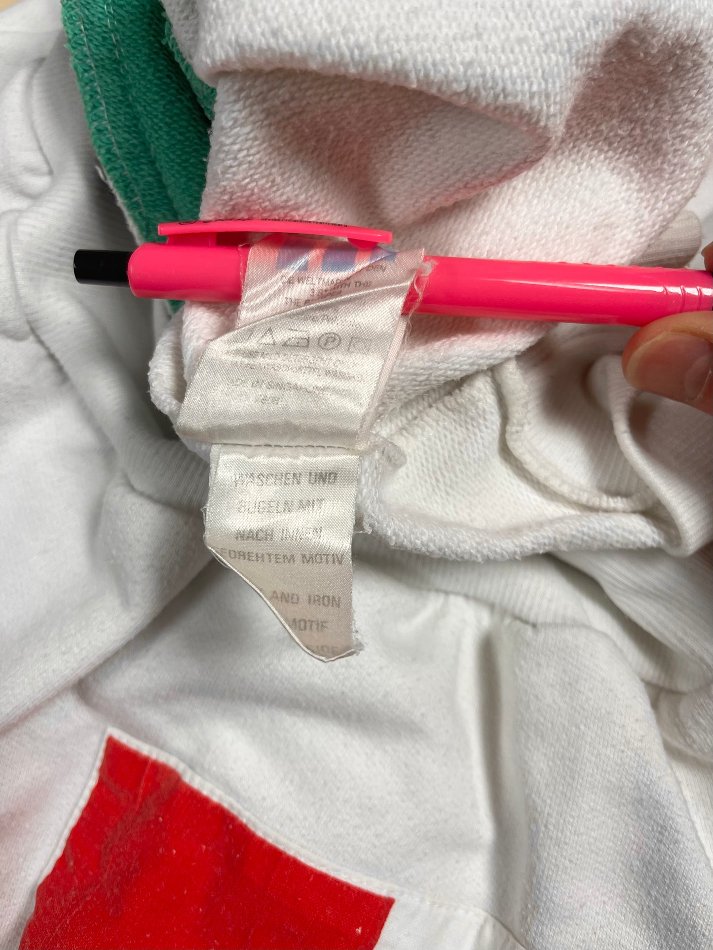 Rare Vintage 90's Adidas Coppa Del Mondo Italia 90 World Cup 1990 Sweatshirt Crewneck White Green Red Black