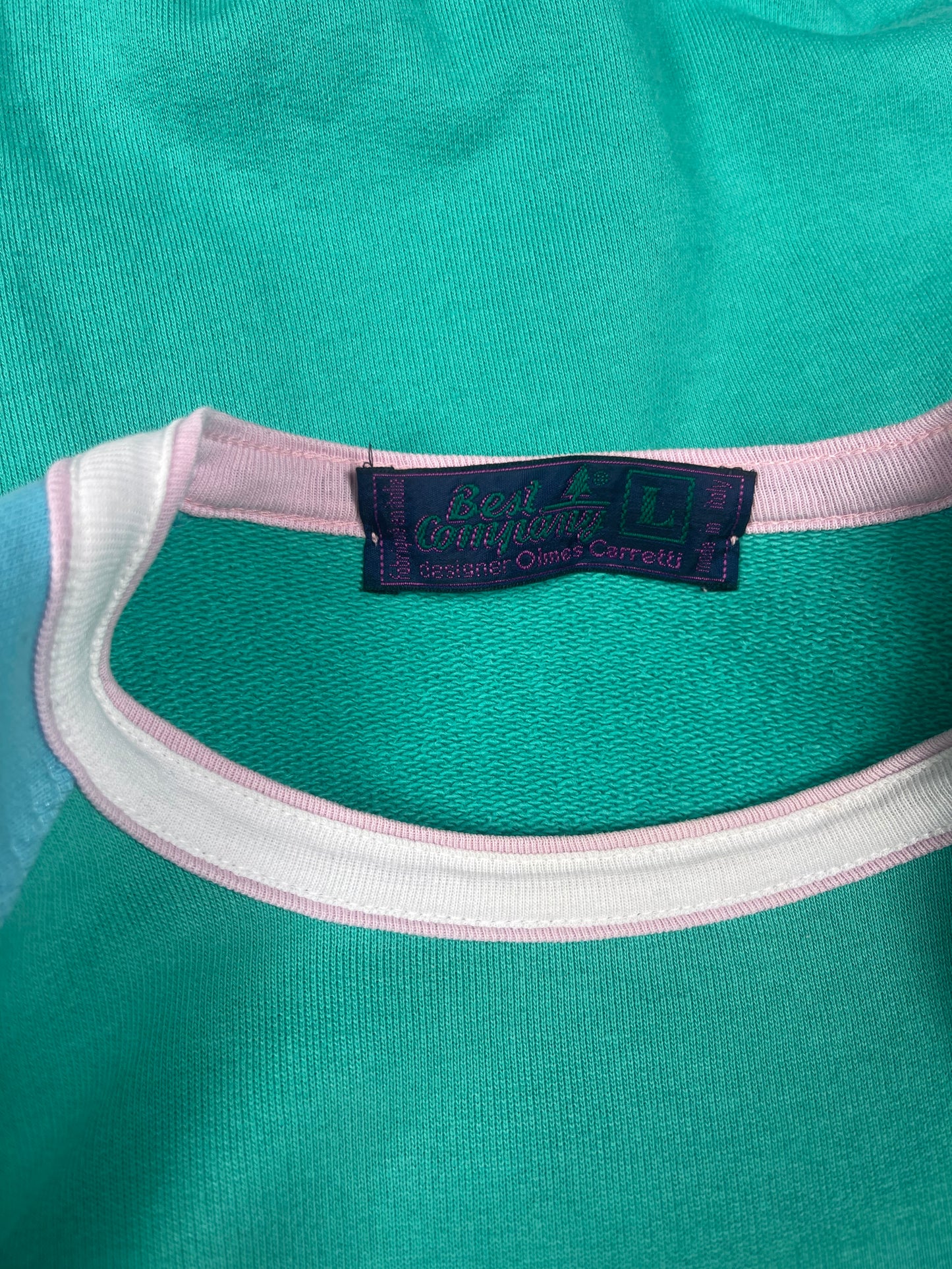 Vintage 80's Best Company Sweatshirt T-Shirt Watterson Knights Made in Italy Size L