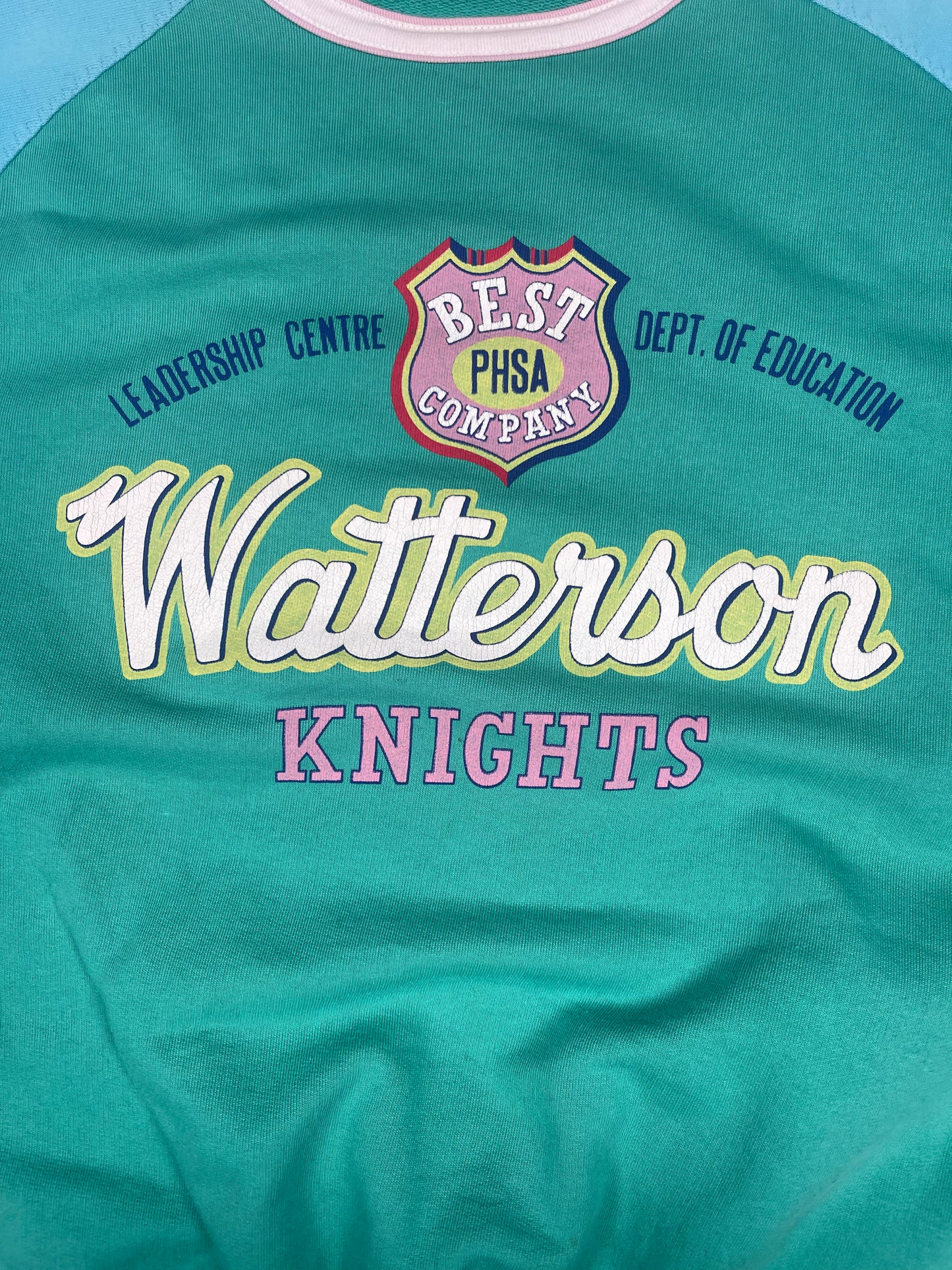Vintage 80's Best Company Sweatshirt T-Shirt Watterson Knights Made in Italy Size L