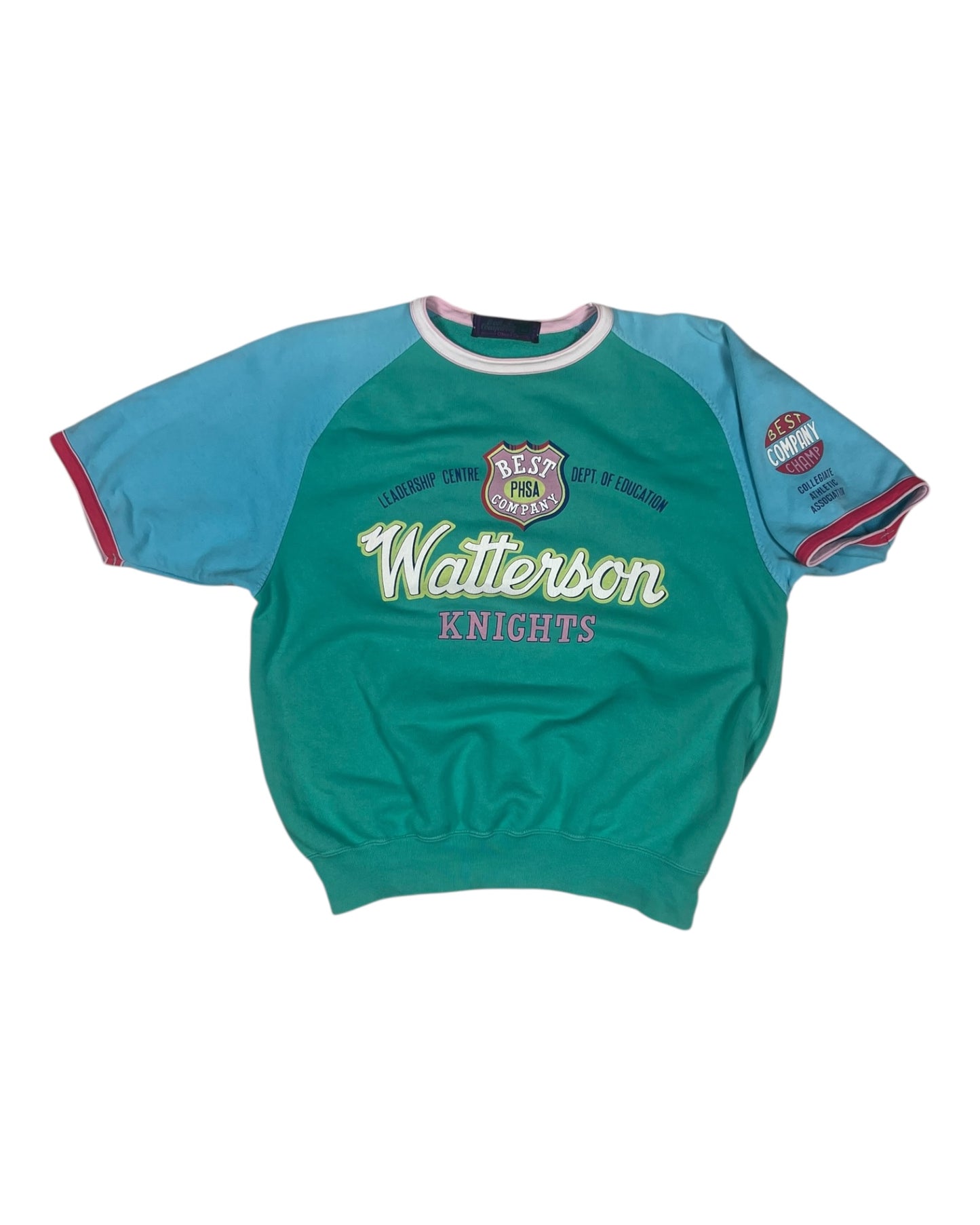 Vintage 80's Best Company Sweatshirt T-Shirt Watterson Knights Made in Italy Size L