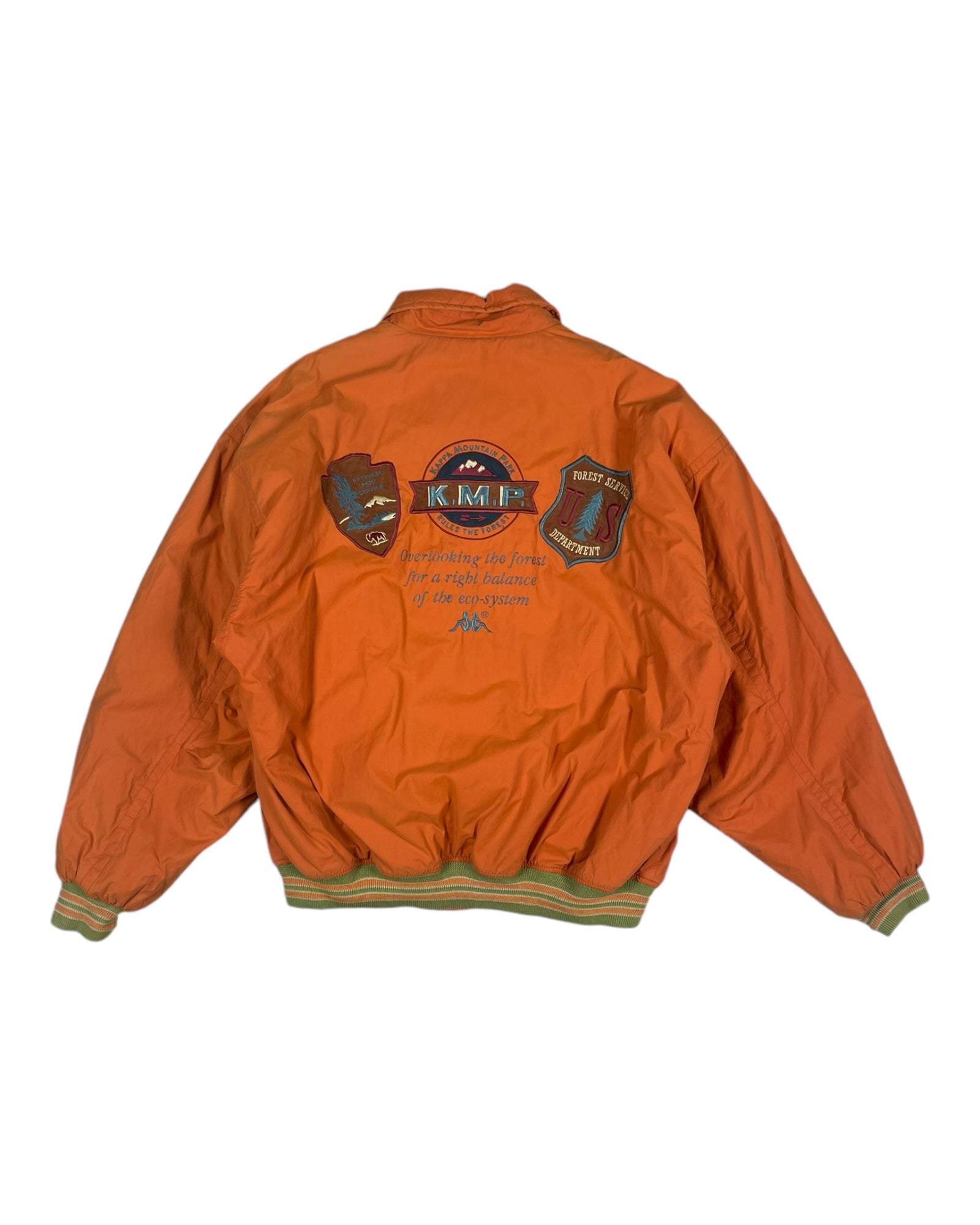 Vintage 80 s Kappa Thick Jacket Size XL XXL Orange Made in Italy Greatest Hits