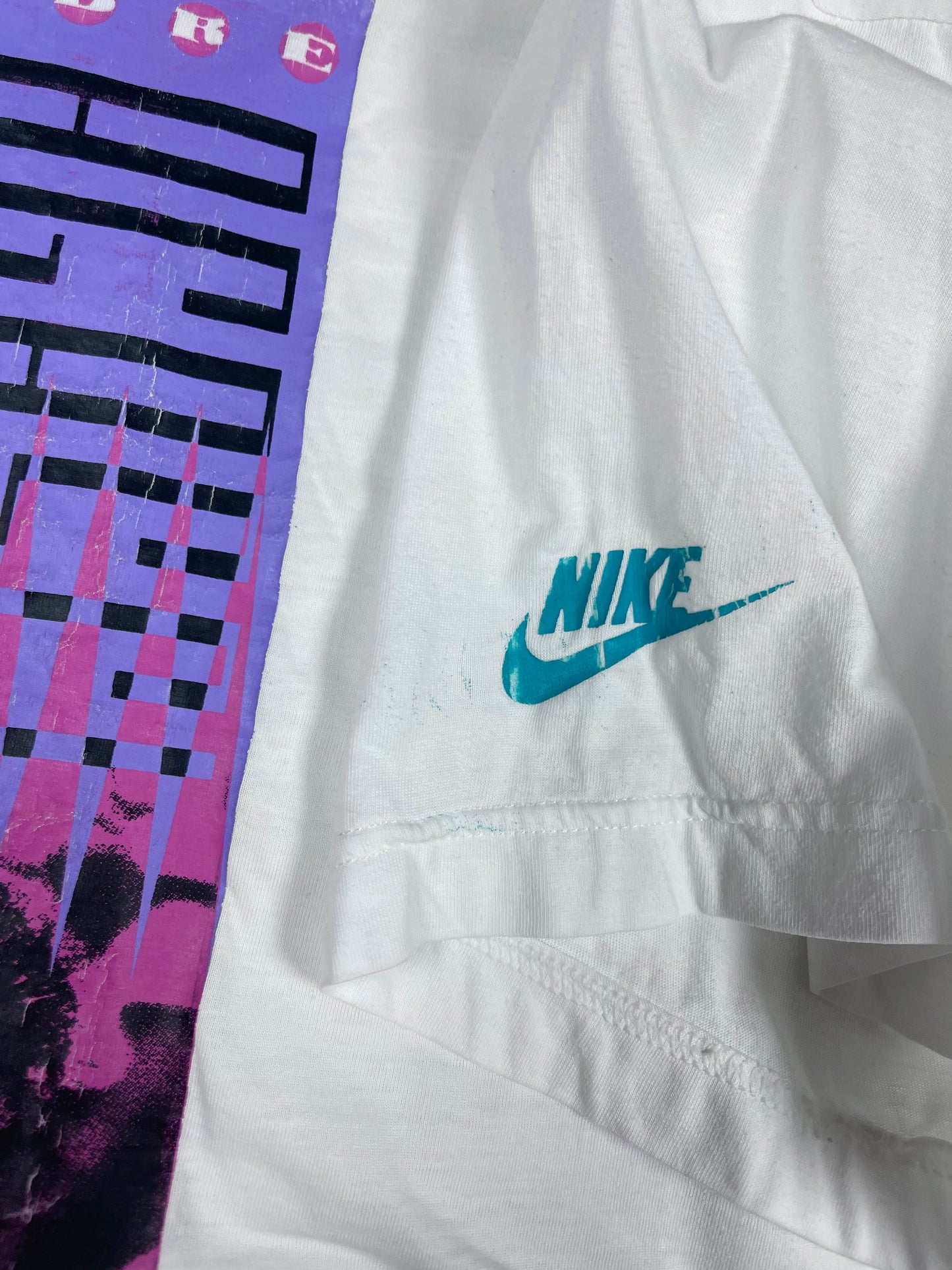Vintage 90's Nike Andre Agassi T-Shirt White Size M-L Tennis