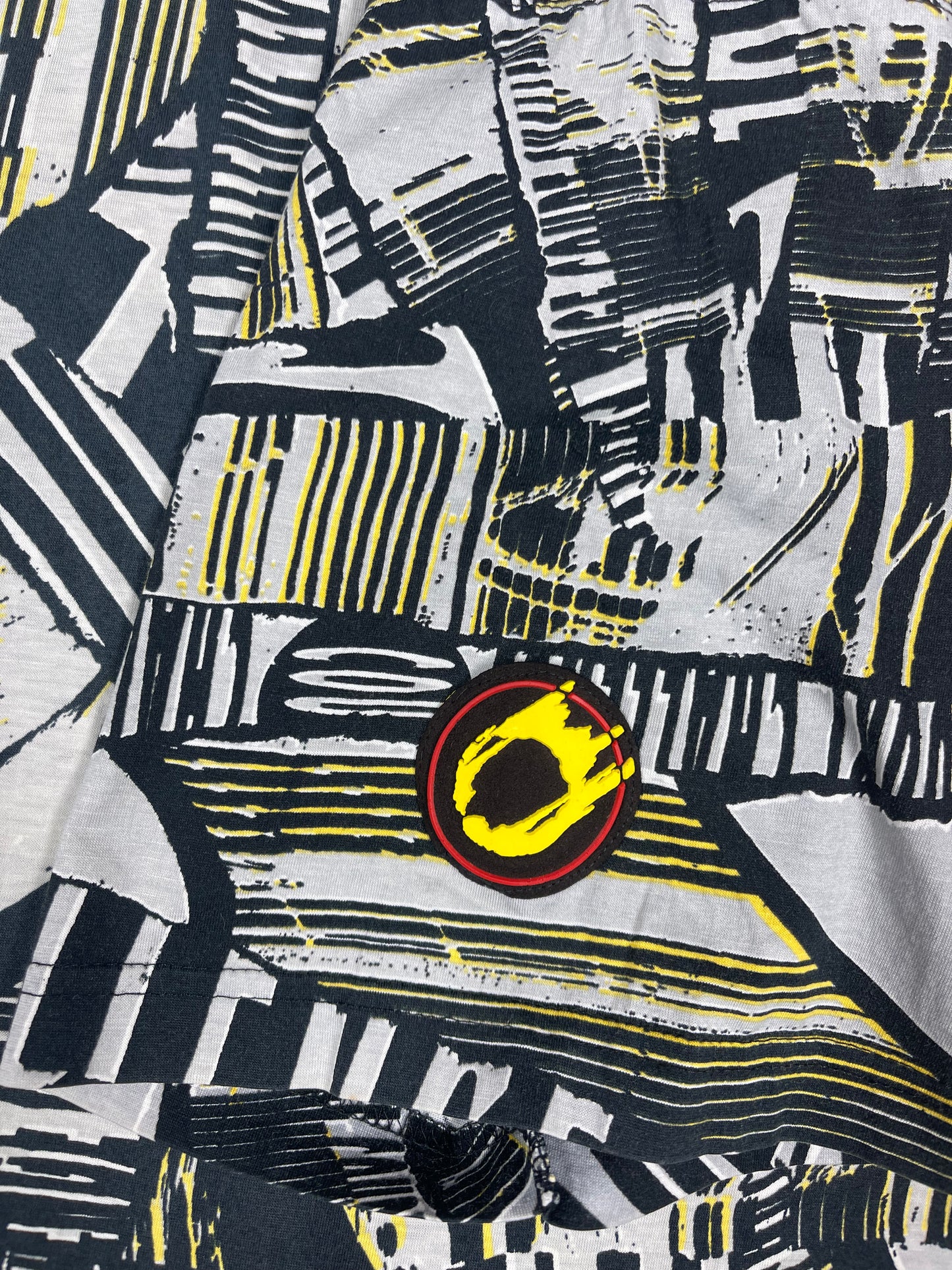 Vintage 90's Nike Challenge Court Polo Tennis Shirt Andre Agassi Size L Abstract Pattern