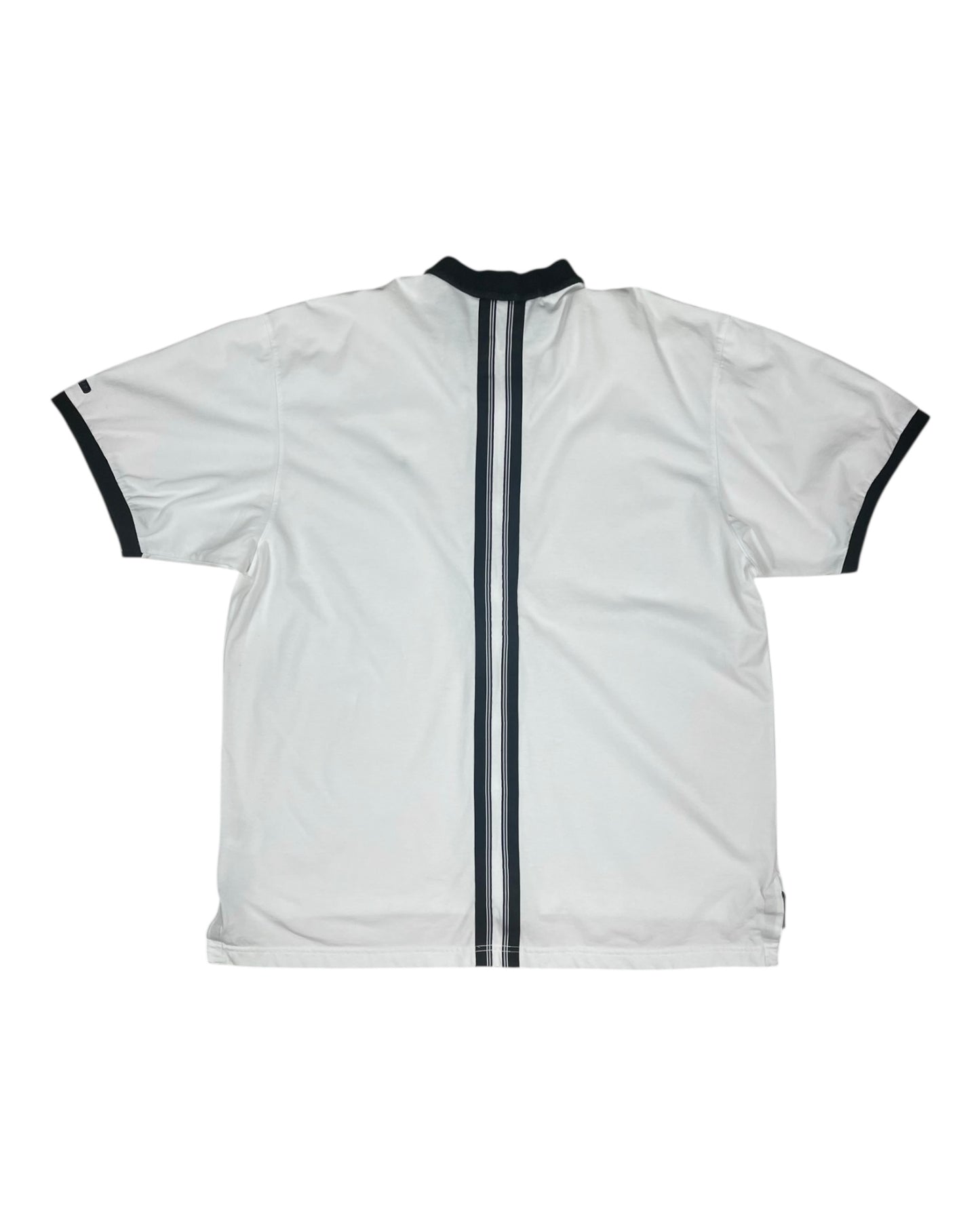 š¾ Vintage 90's Nike Dri Fit Andre Agassi Zipper Tennis Shirt White Size L