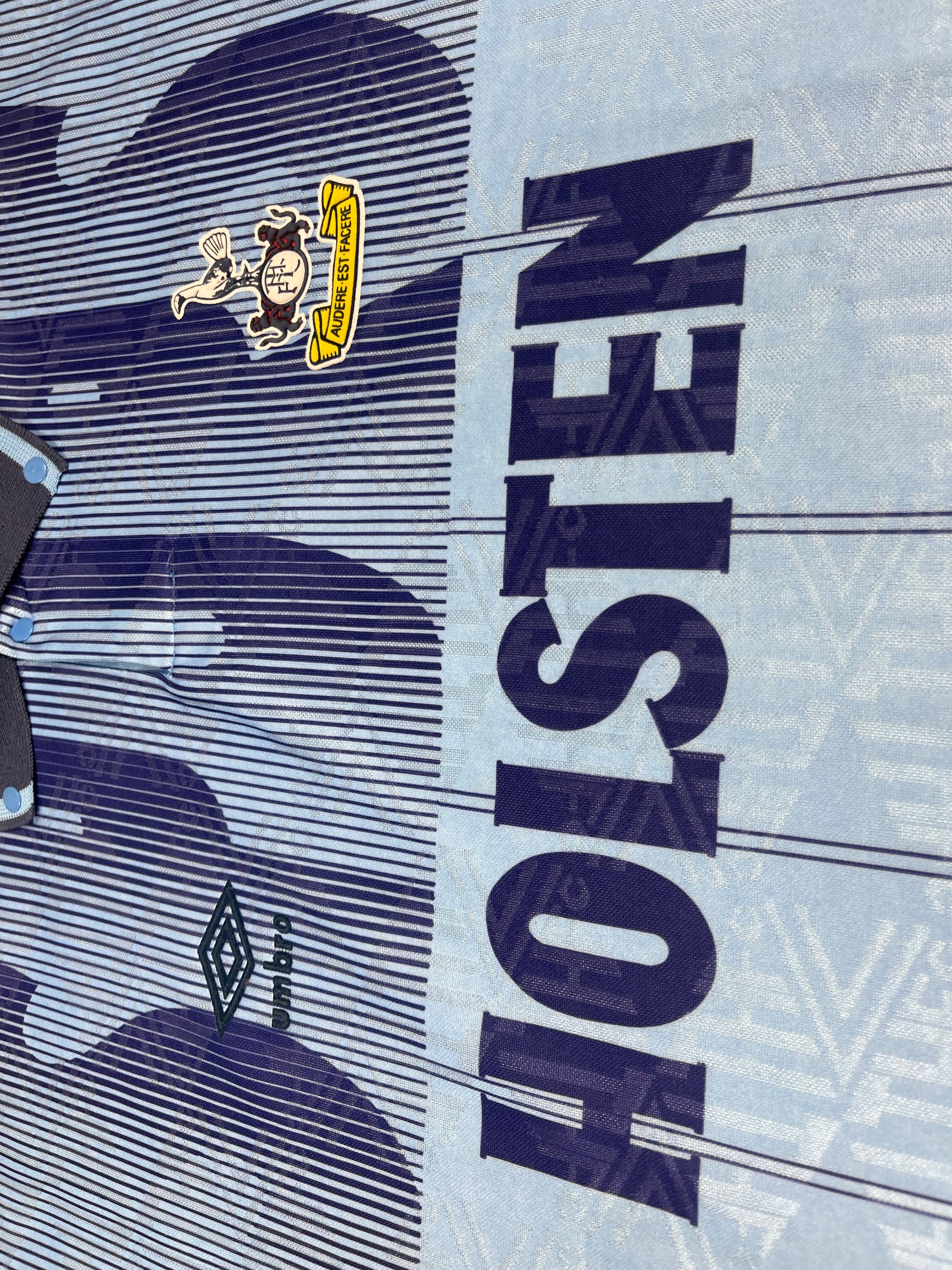 Vintage 90's Tottenham Hotspur Spurs Umbro Away Third Football Shirt 1991-1994 Holsten Made in England