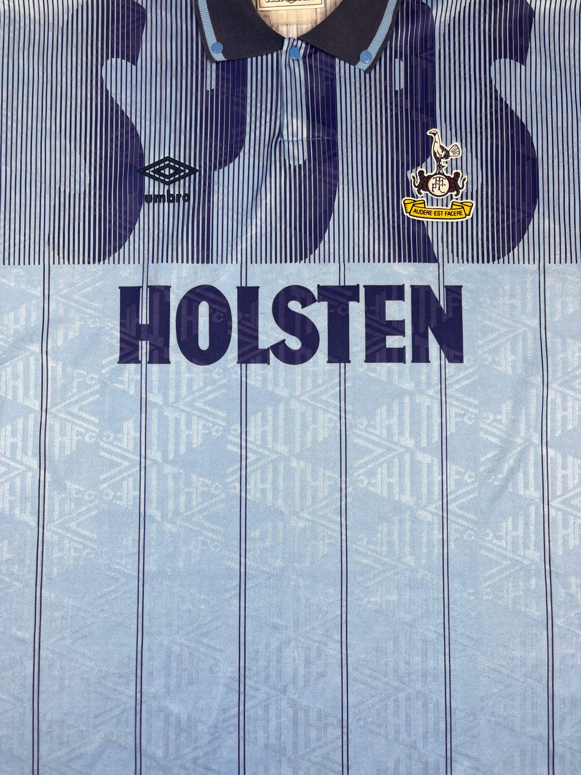 Vintage 90's Tottenham Hotspur Spurs Umbro Away Third Football Shirt 1991-1994 Holsten Made in England