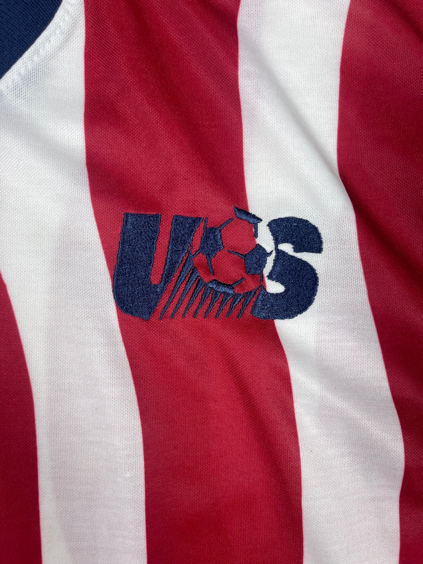 Vintage 90's USA Adidas 1994 Home Football Soccer Jersey Shirt Size S-M Red White USA Wor