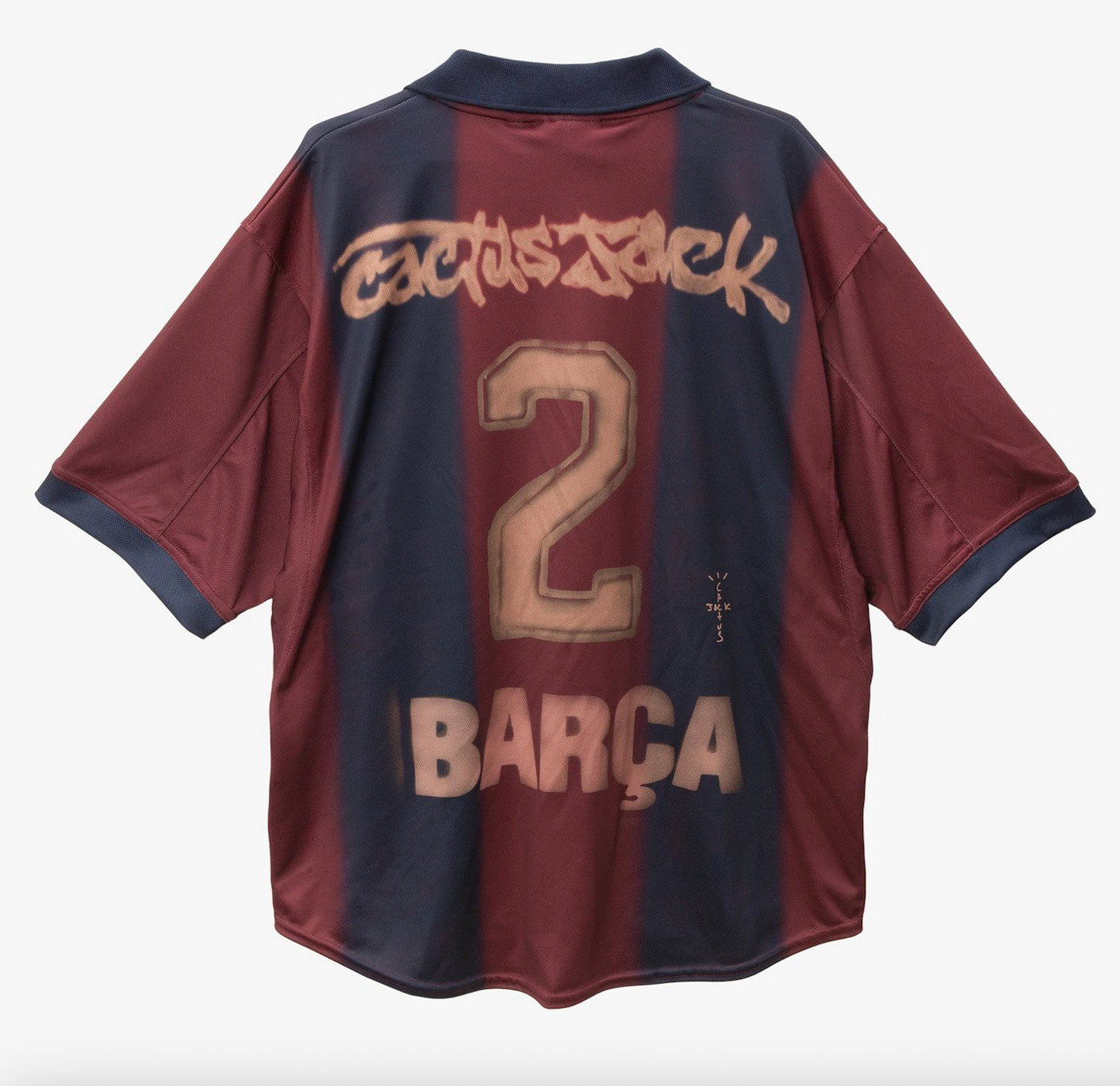 Vintage Barcelona Nike 1999 - 2001 Home Football Shirt Cactus Jack Travis Scott Skeletal Graphic DRI FIT 1899 Centenary Red Blue Made in UK Size XL 2025 May