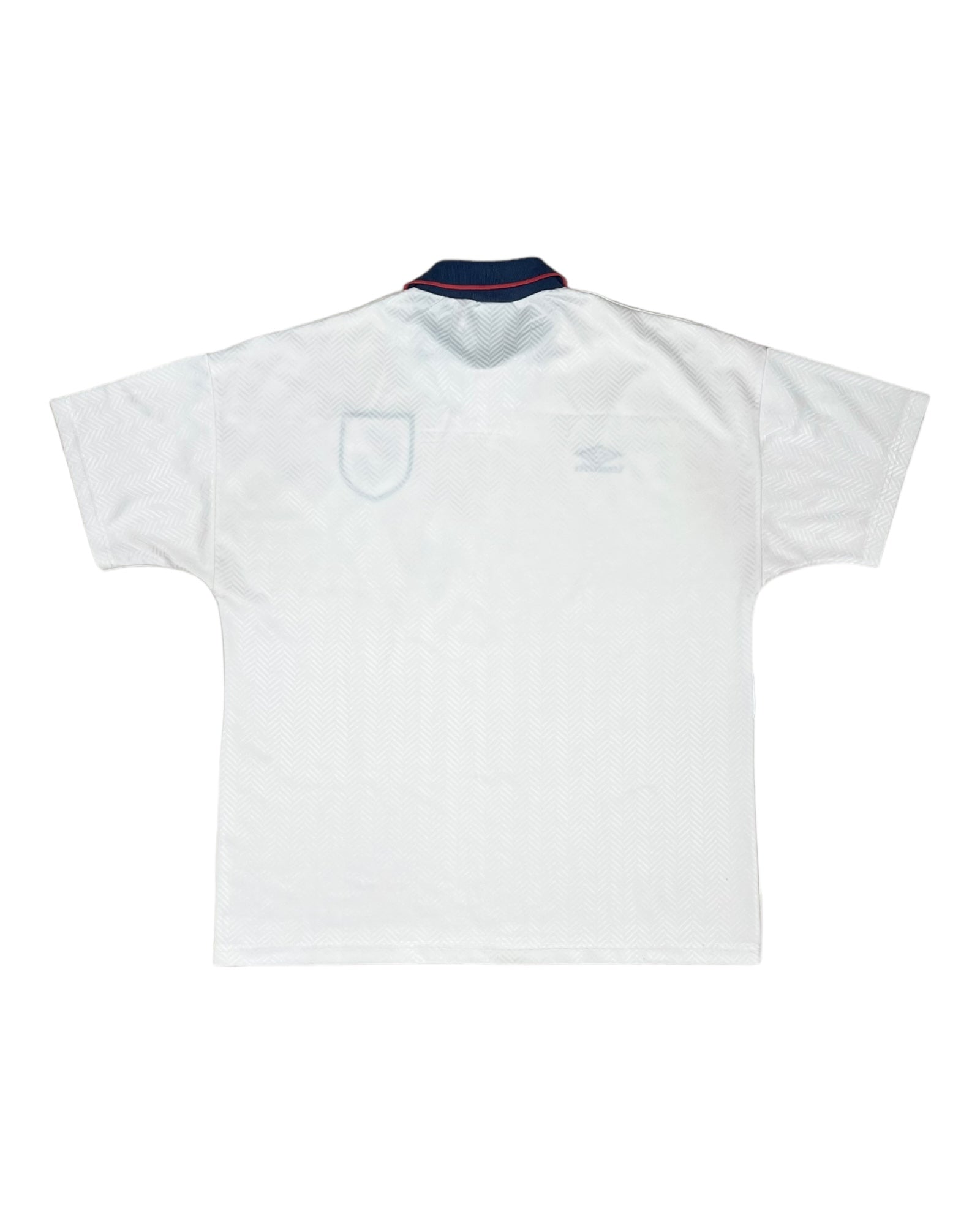 Vintage England Umbro 1993 - 1995 Home Football Shirt Size XL White