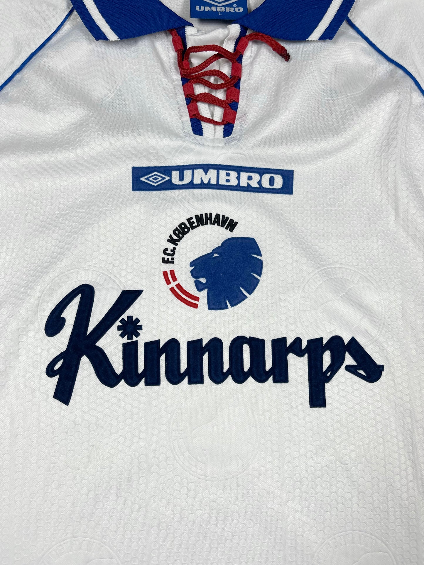 Vintage FC Copenhagen KØBENHAVN Home 1998-1999 Home Football Shirt Size L Made in Europe