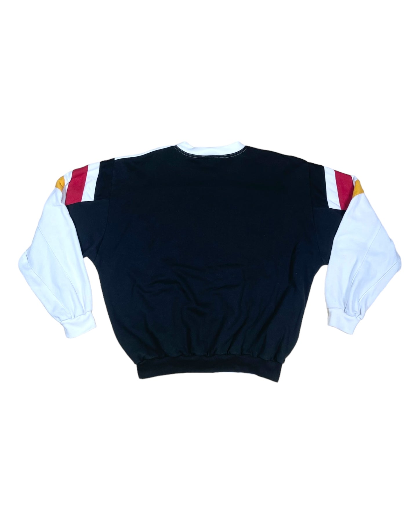 Vintage Germany Adidas 1996 1997 1998 Sweatshirt Crew Neck White Black Size L - XL