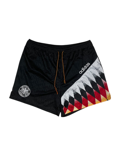 Vintage Germany Deutschland Adidas 1994 - 1995 - 1996 Home Shorts Festival Size M Made in UK Polyester Black