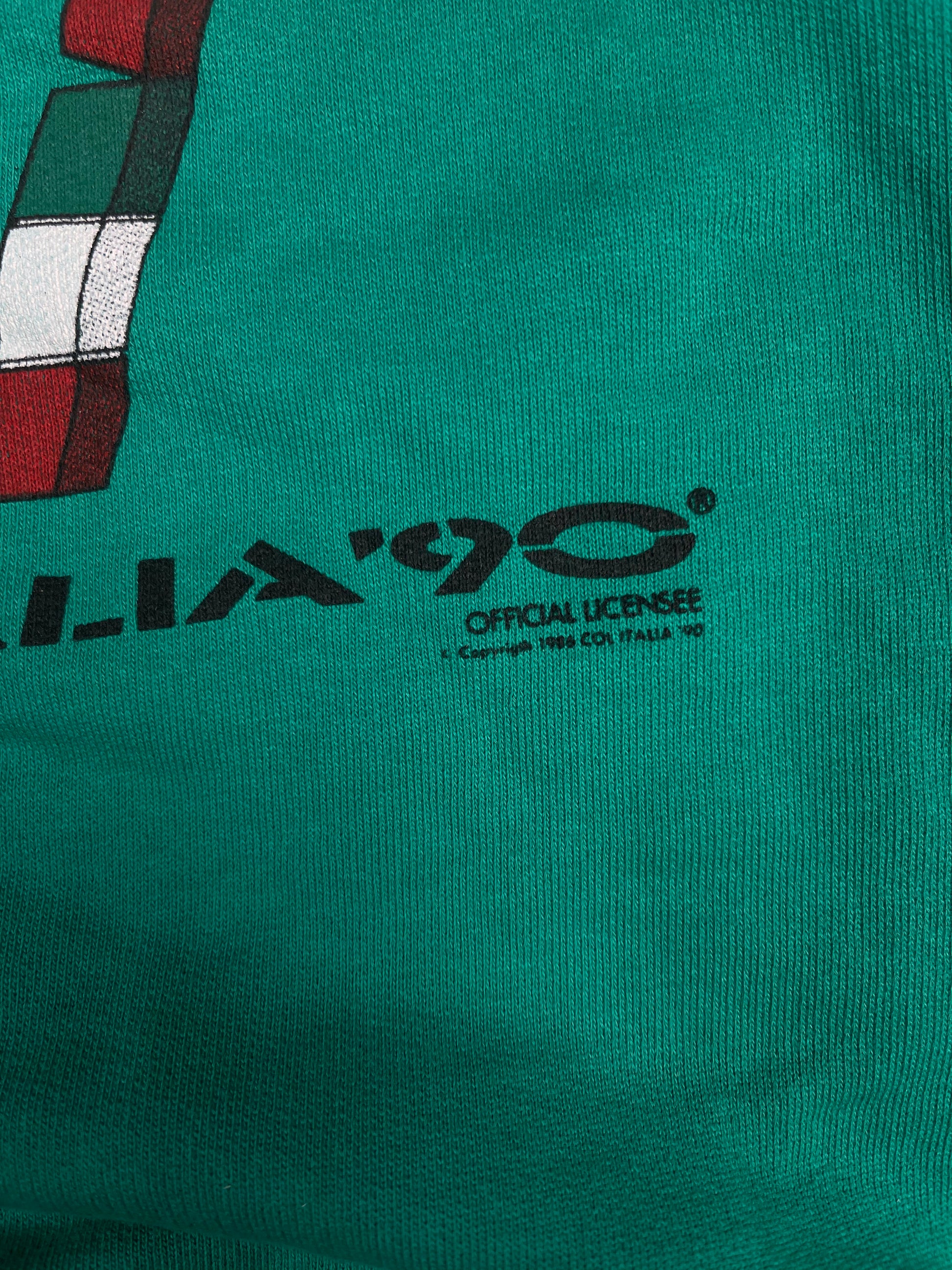 Vintage Italia 90 Coppa Del Mondo World Cup 1990 Vagabond Made in Italy Green Size S-M