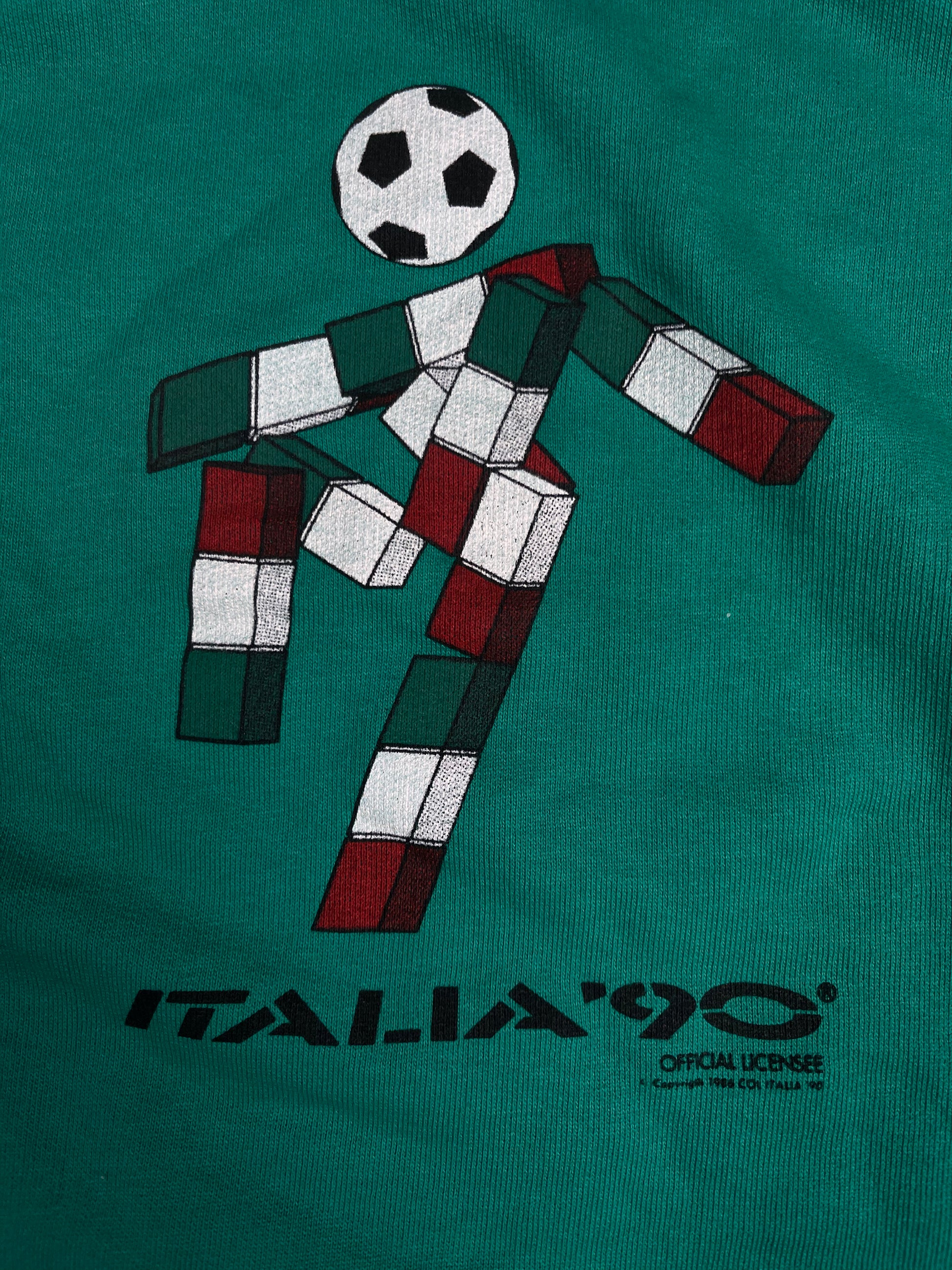 Vintage Italia 90 Coppa Del Mondo World Cup 1990 Vagabond Made in Italy Green Size S-M