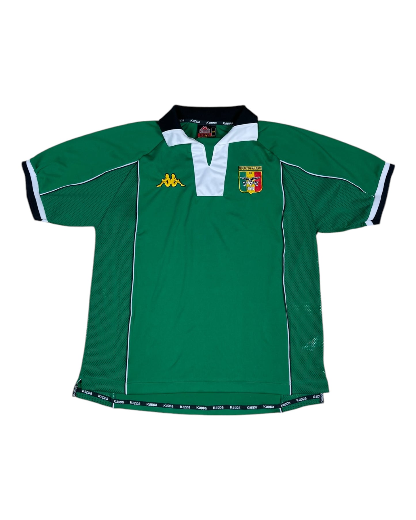 Vintage Mali Kappa Home Football Shirt 1998 1999 2000 Made in Italy Size L Federation Malienne de Football