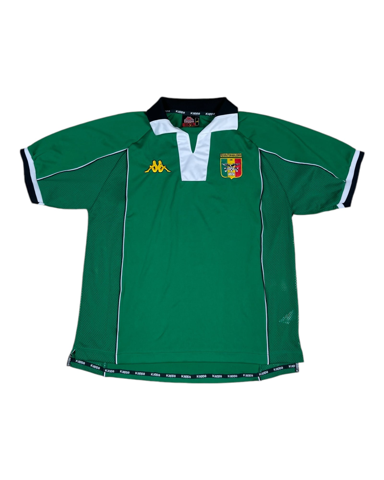 Vintage Mali Kappa Home Football Shirt 1998 1999 2000 Made in Italy Size L Federation Malienne de Football