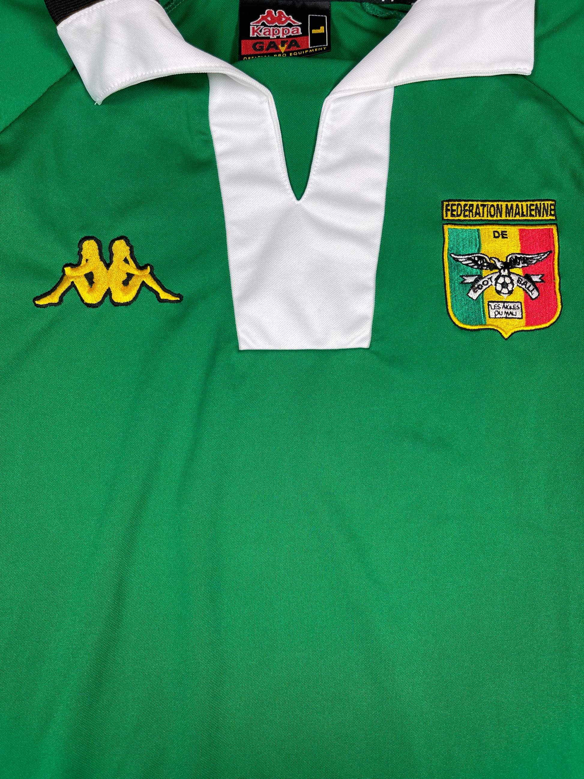 Vintage Mali Kappa Home Football Shirt 1998 1999 2000 Made in Italy Size L Federation Malienne de Football
