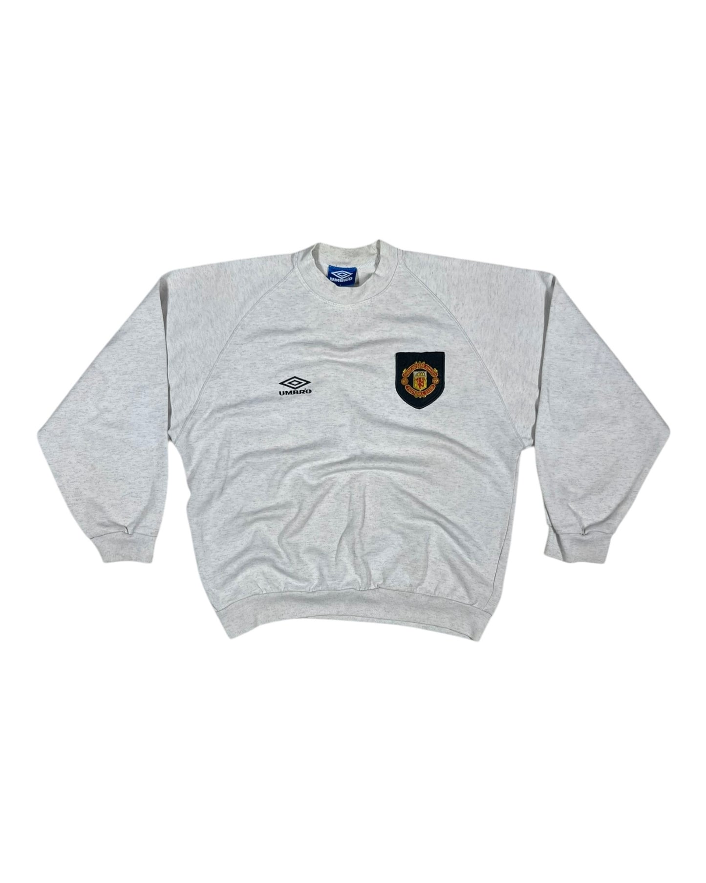 Vintage Manchester United Umbro 1993 - 1994 Sweatshirt Crew Neck Sweat Top Grey Size L