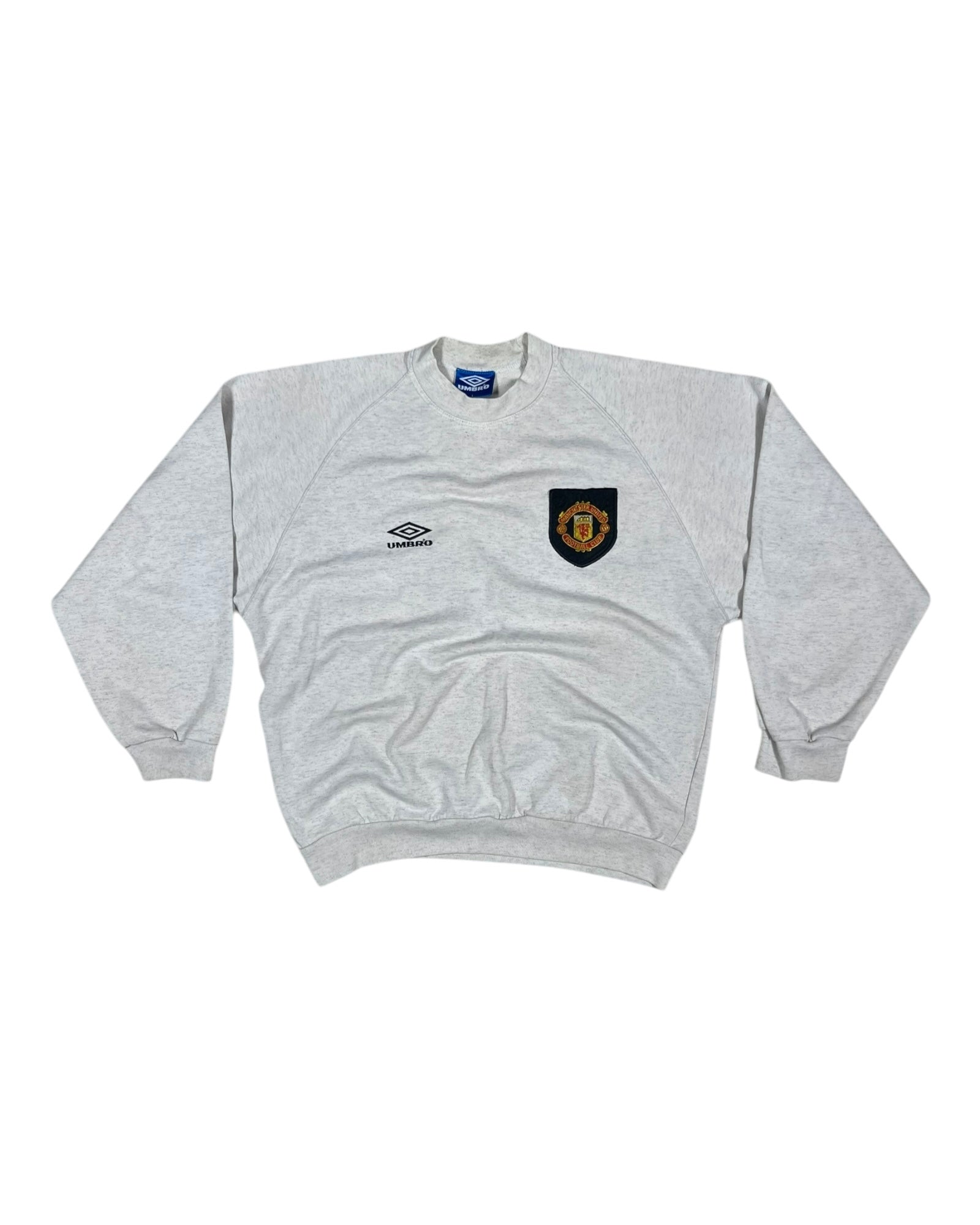 Vintage Manchester United Umbro 1993 - 1994 Sweatshirt Crew Neck Sweat Top Grey Size L