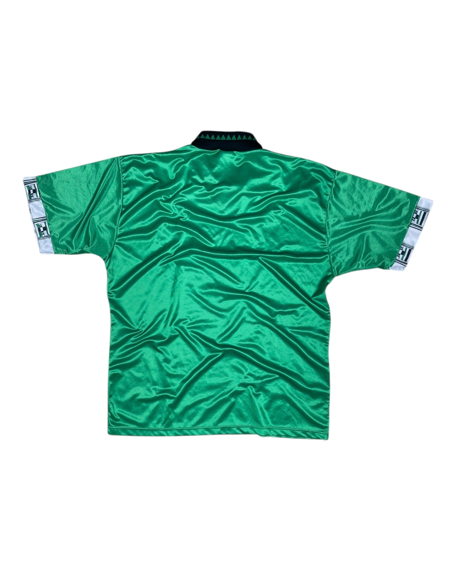 Vintage Nigeria Adidas 1994 - 1996 Home Football Shirt Green Size XL Made in UK World Cup 1994 USA