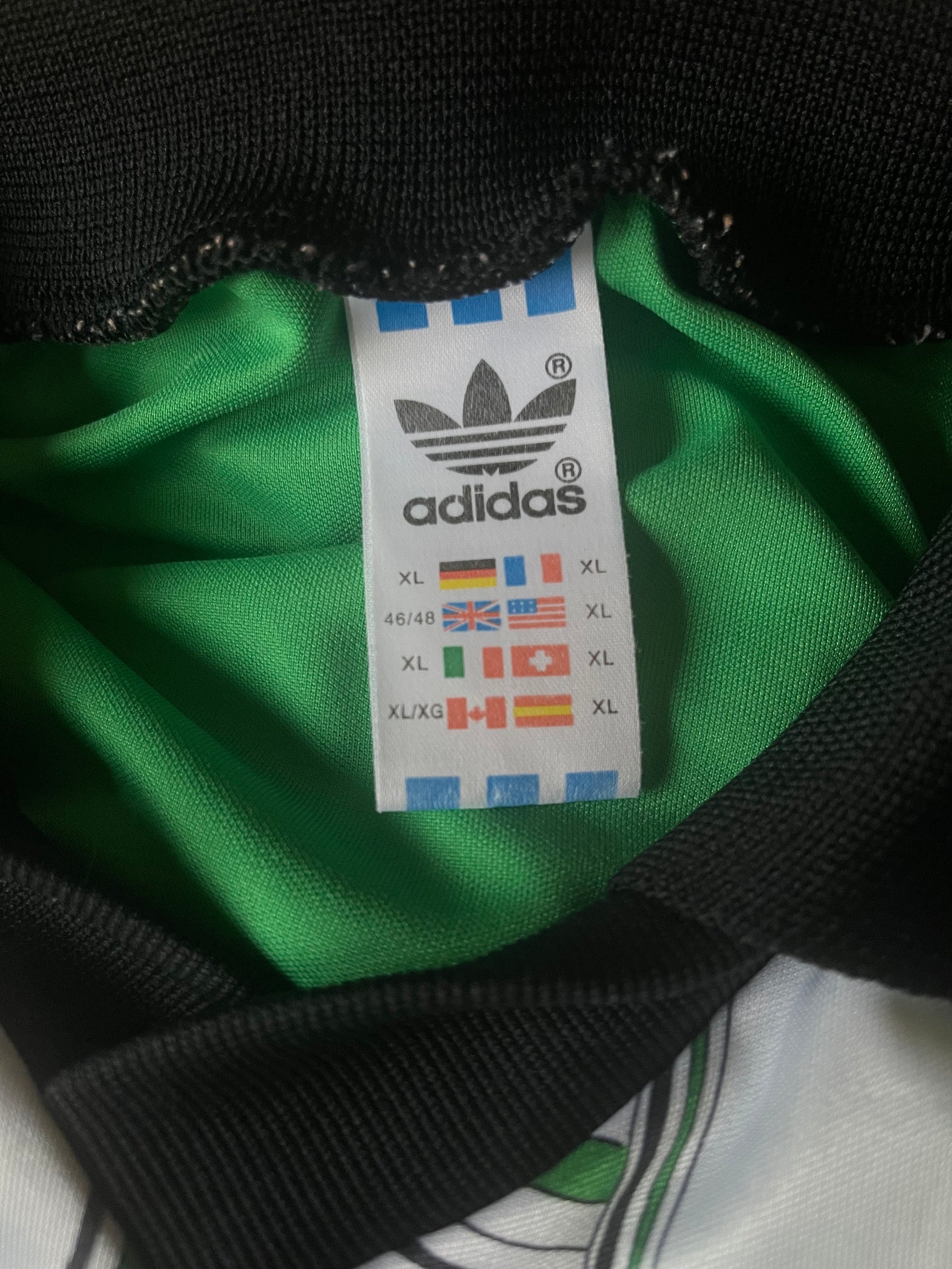 Vintage Nigeria Adidas 1994 - 1996 Home Football Shirt Green Size XL Made in UK World Cup 1994 USA