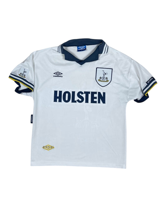 Vintage Tottenham Hotspur Spurs Umbro 1993 - 1995 Home Football Shirt Size M White Holsten