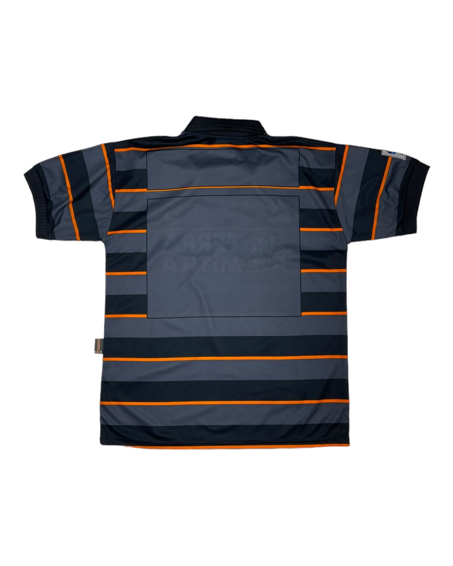 Vintage 90's Valencia Luanvi 1999-2000 Third Football Shirt Terra Mitica Made in UE Grey Black Orange Size L