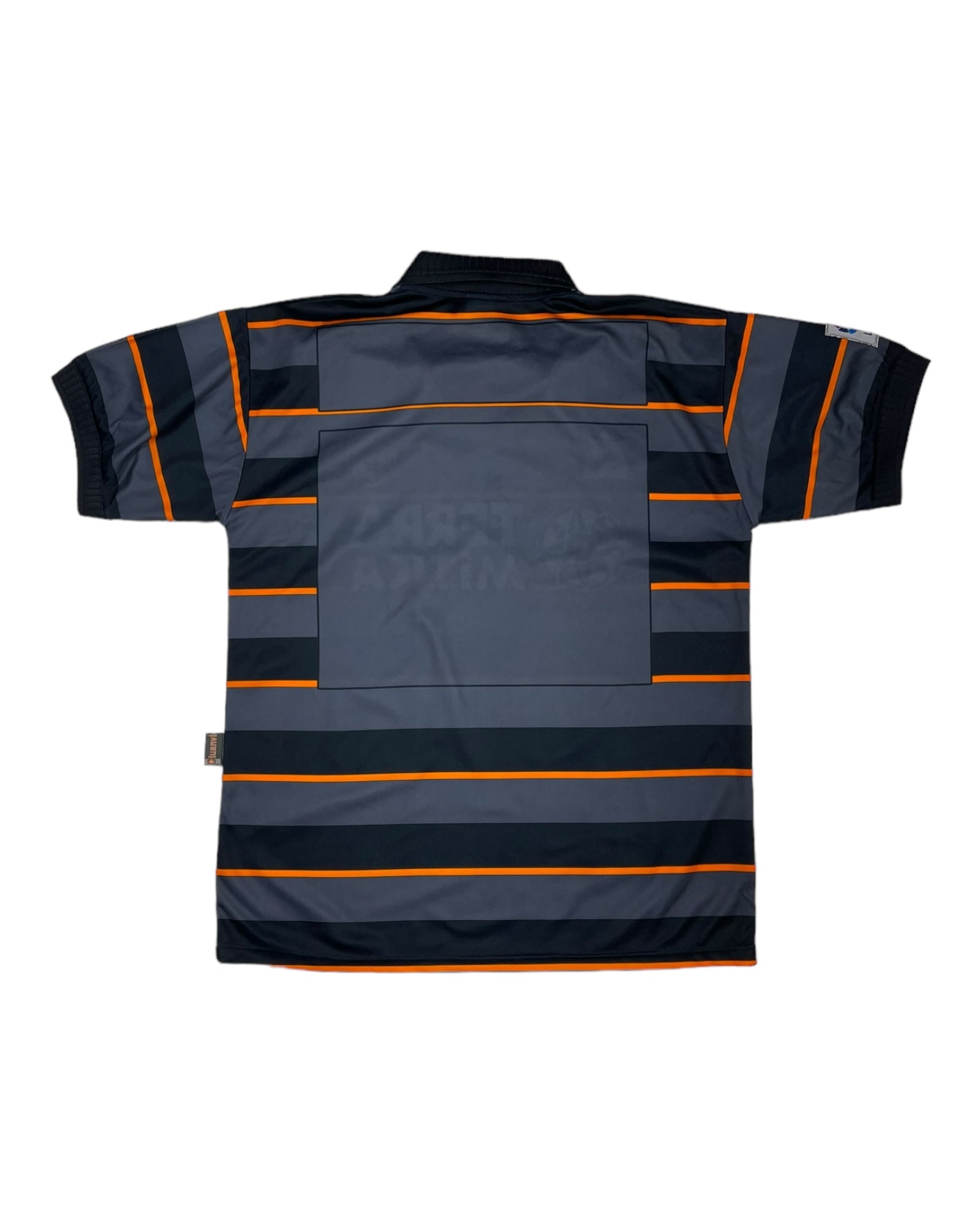 Vintage 90's Valencia Luanvi 1999-2000 Third Football Shirt Terra Mitica Made in UE Grey Black Orange Size L