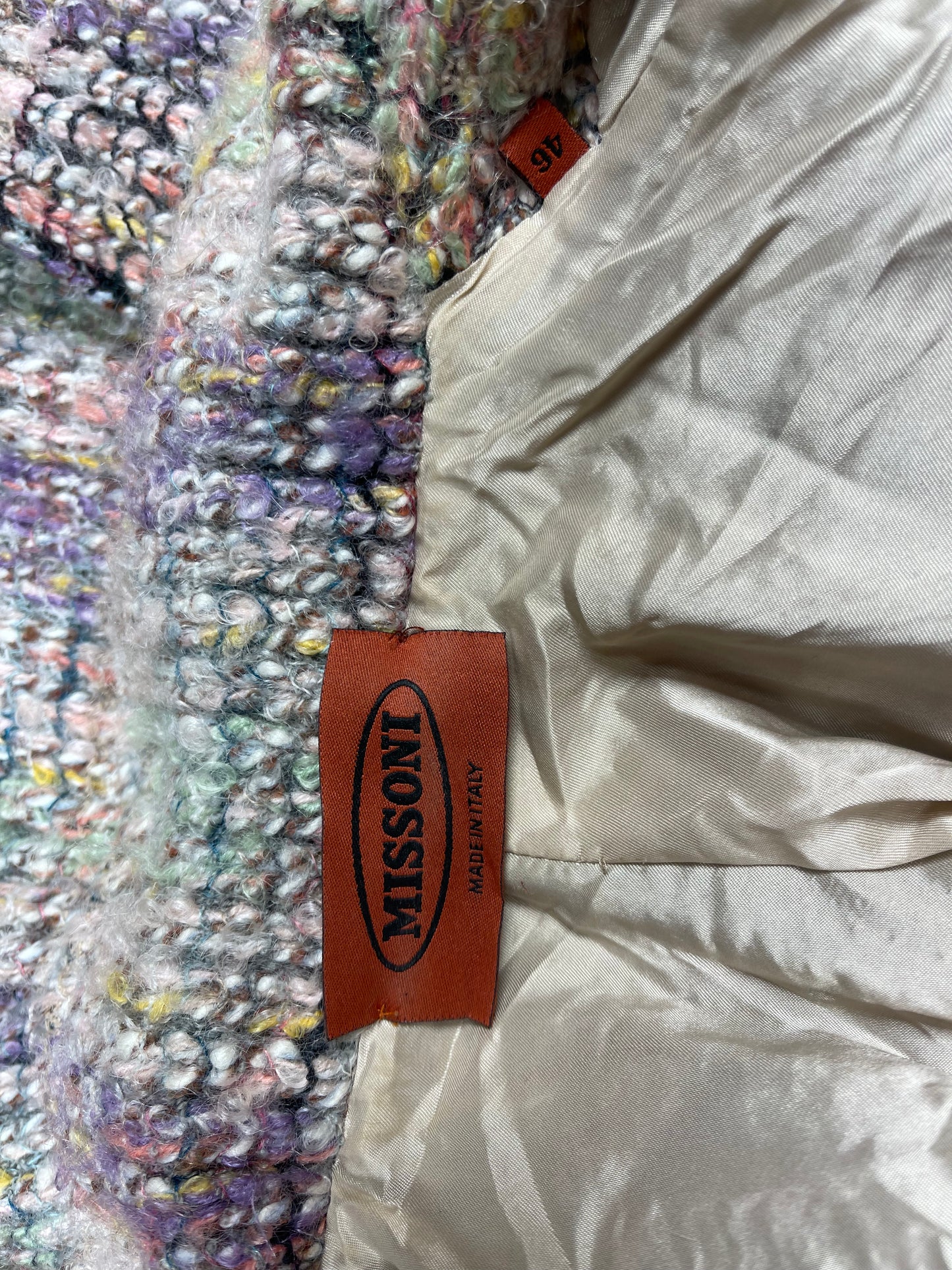 Vintage Y2K 90'S Missoni Fitted Blazer Made in Italy Wool Mohair Size 46