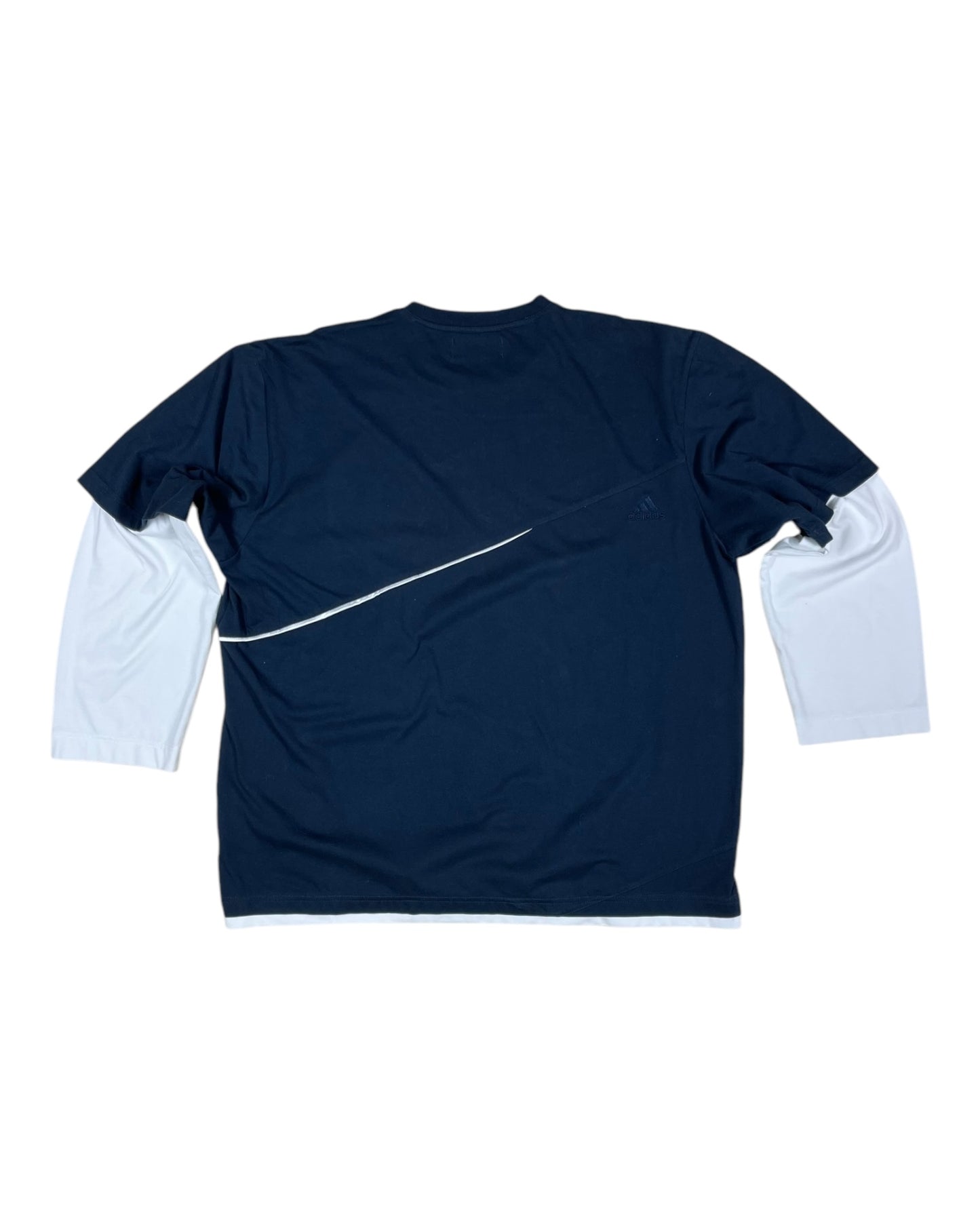 Y2K 2005 Adidas David Beckham Sweatshirt Size XL Blue White