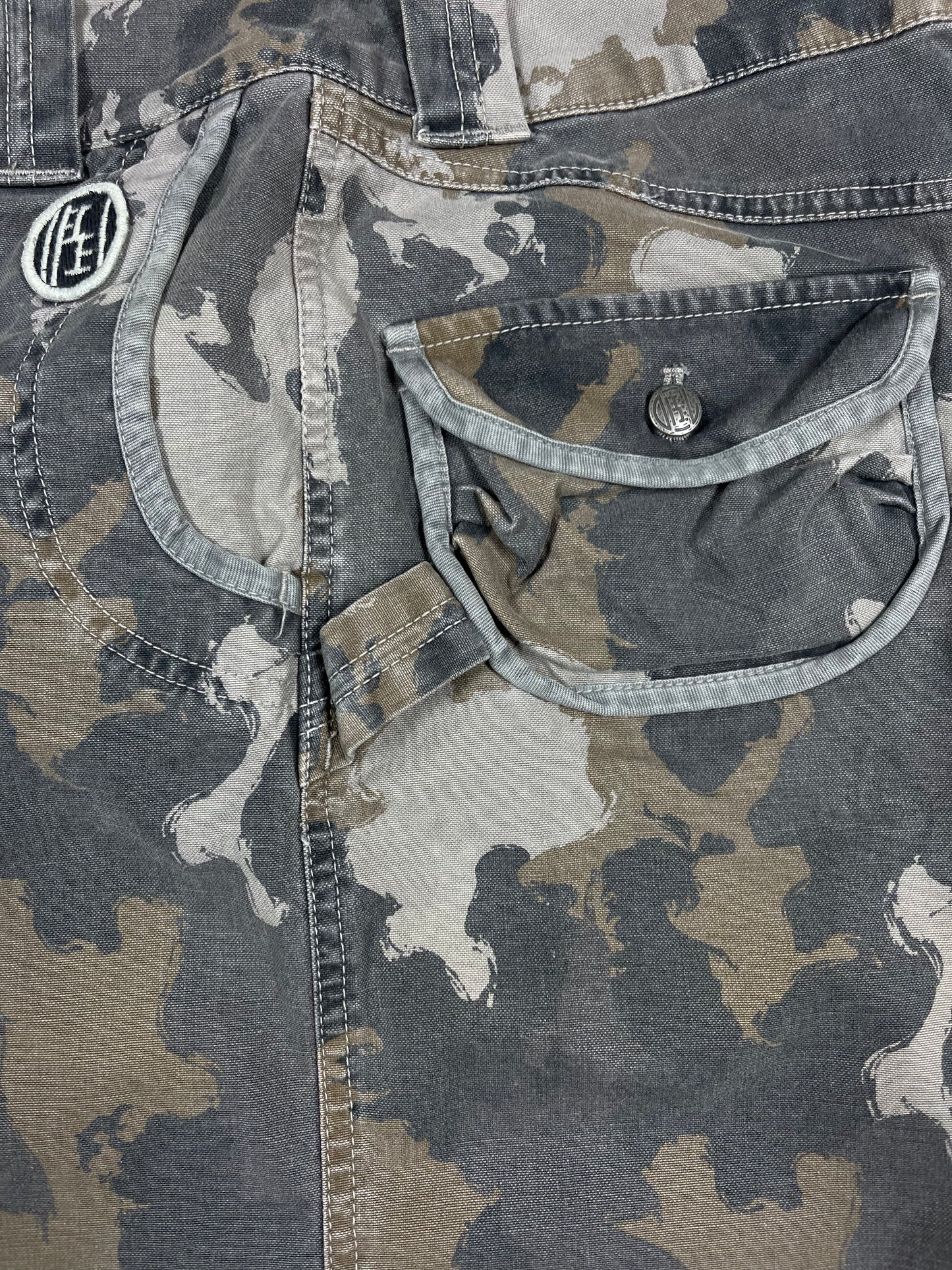 Y2K Diesel Skirt Low Waist Camouflage Army Size M 29