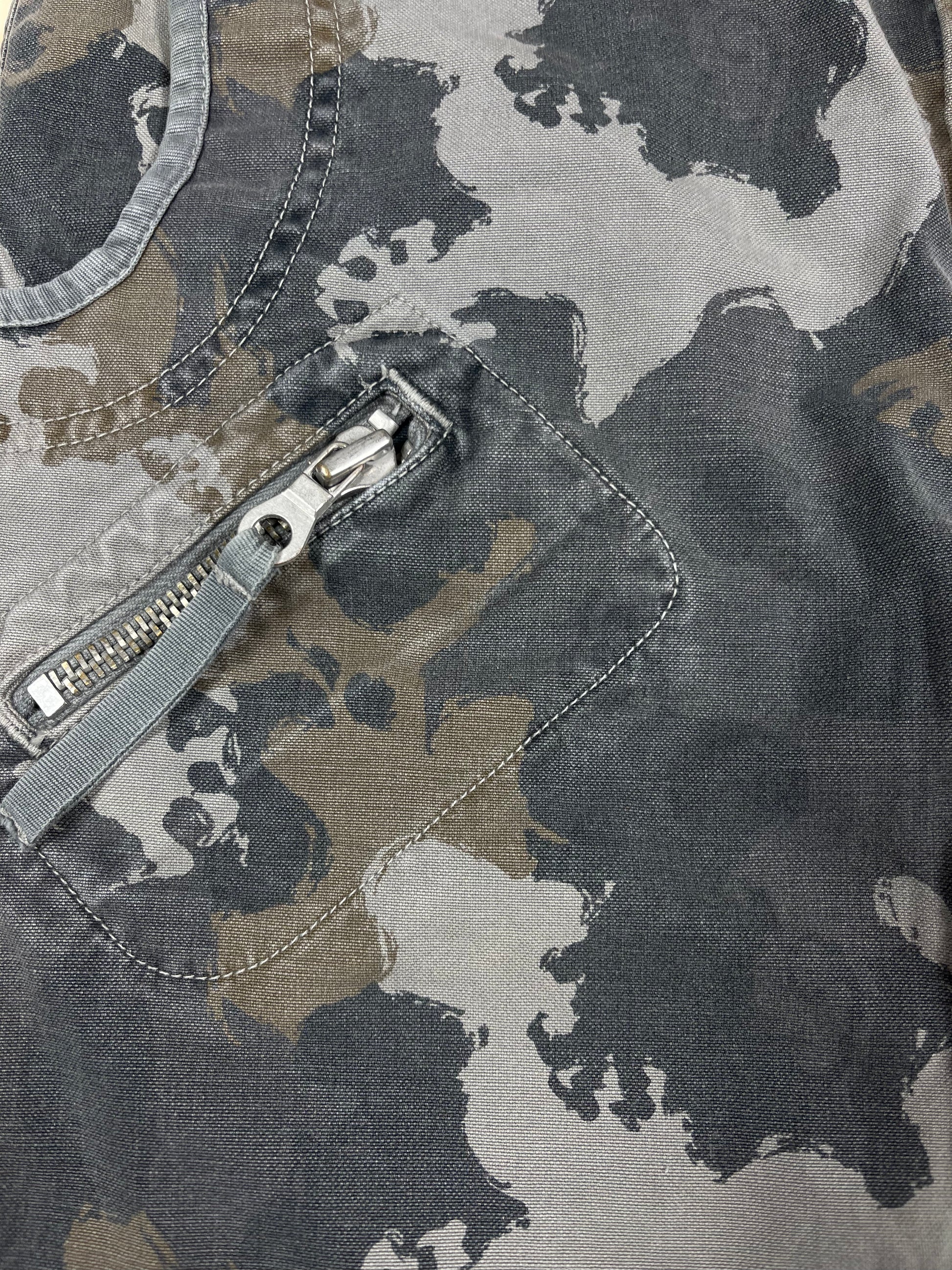 Y2K Diesel Skirt Low Waist Camouflage Army Size M 29