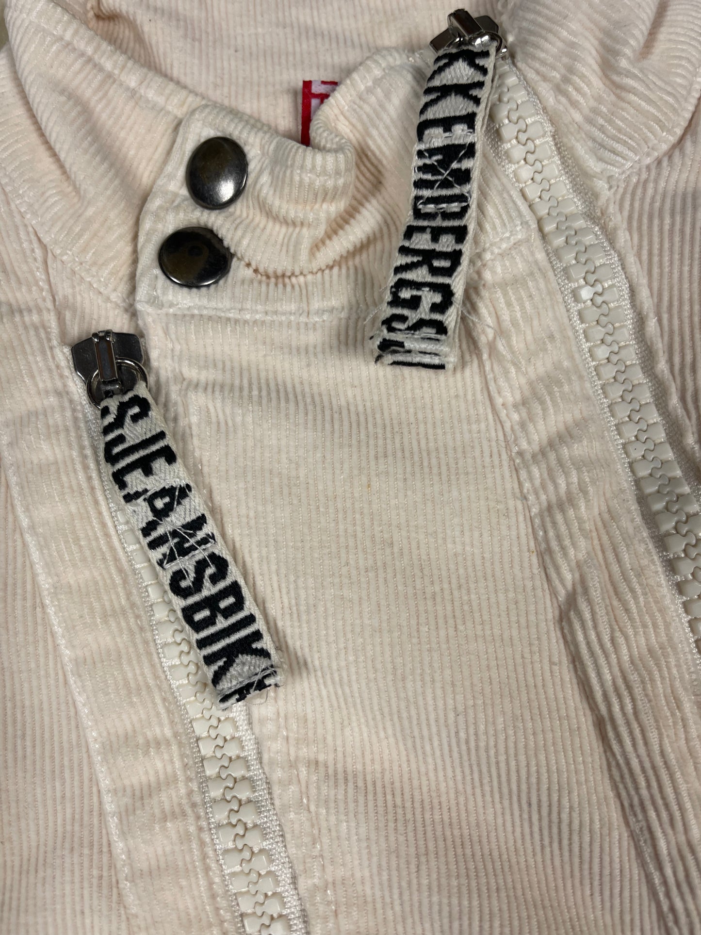 Y2K Dirk Bikkembergs Corduroy Slim Fit Jacket Beige Size M Made in Italy