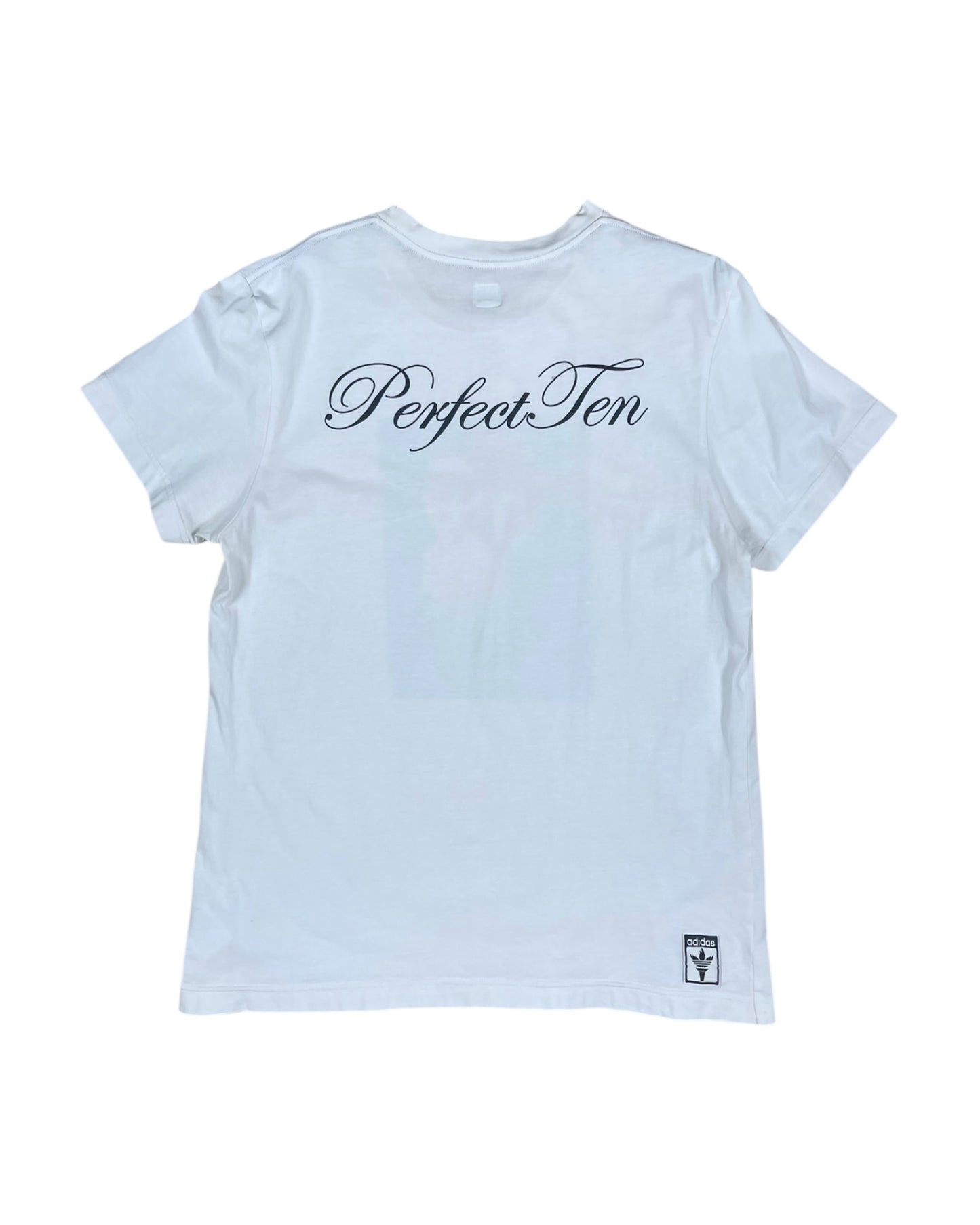 Y2K Nadia Comaneci Perfect Ten Olympics Adidas Originals T-Shirt White