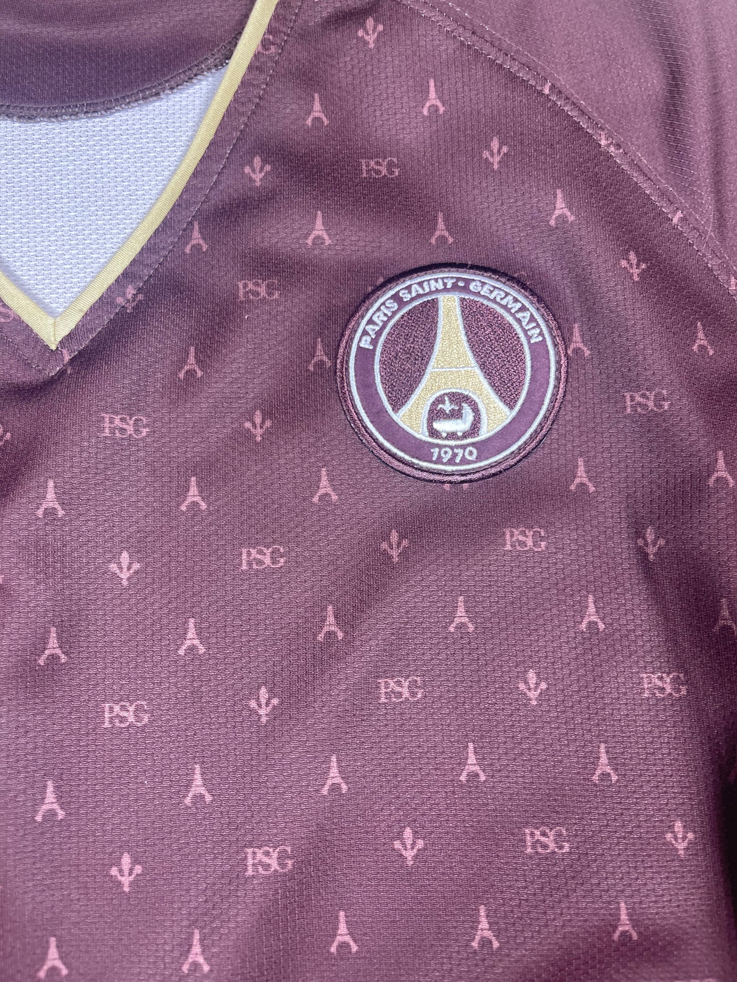 Y2K PSG Paris Saint Germain Nike Sphere Dry 'Louis Vuitton' 2006 - 2007 'Chocolate' Away Women Football Shirt Size XL