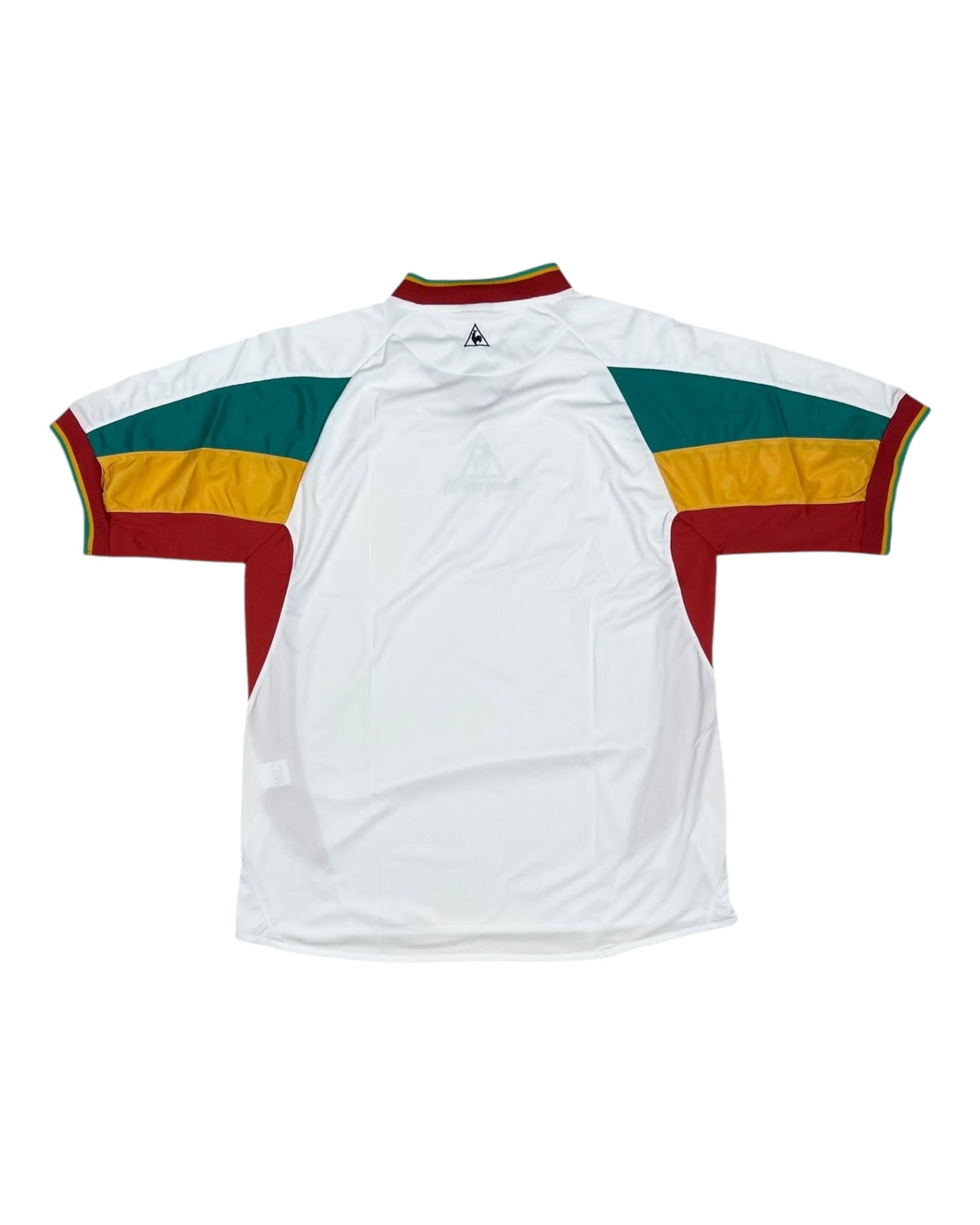 Y2K Senegal Le coq Sportif 2002 - 2003 - 2004 Home Football Shirt Size XL White World Cup 2002 Japan South Korea