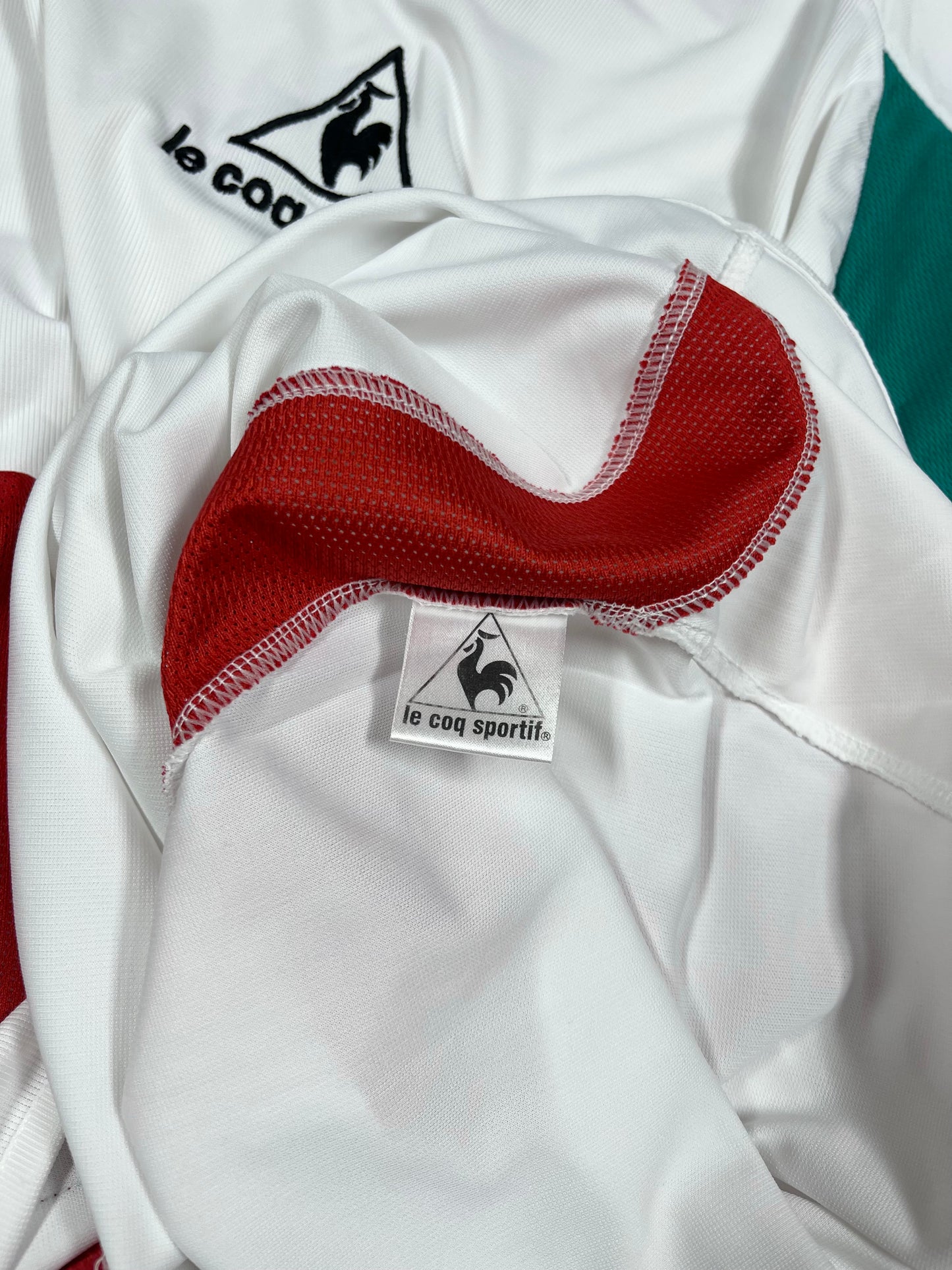Y2K Senegal Le coq Sportif 2002 - 2003 - 2004 Home Football Shirt Size XL White World Cup 2002 Japan South Korea